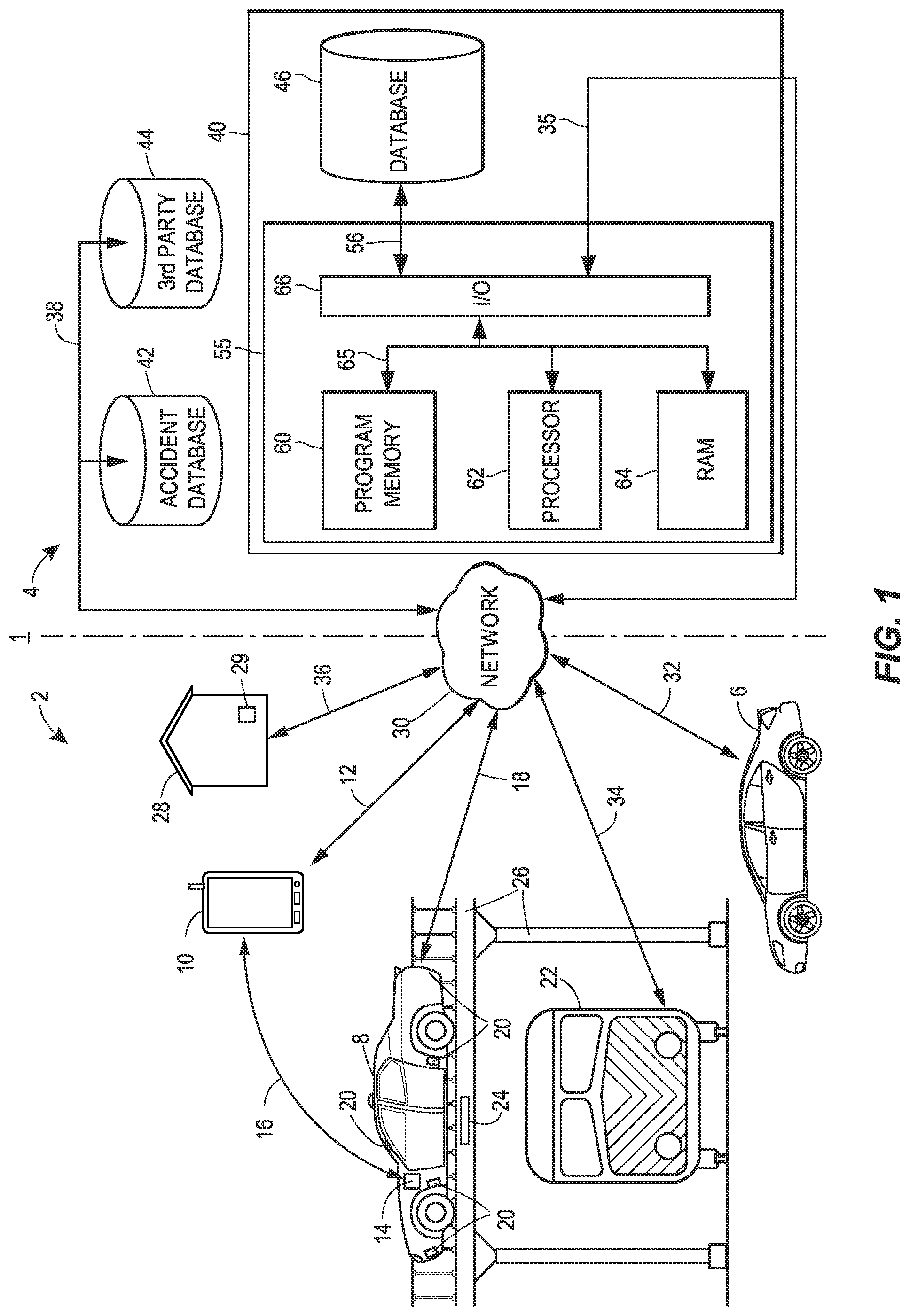 Patent US12365308 — Methods of facilitating emergency assistance — Figure 1