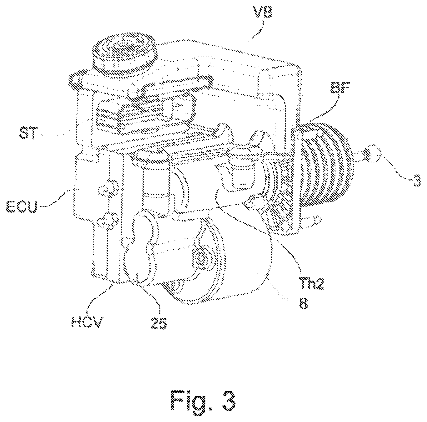 Patent US12365319 Figure 3 – Brake system