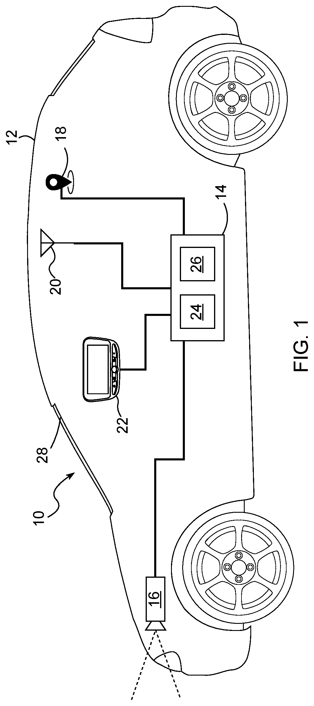 Patent US12365335 Figure 1 – Detection of distracted drivers