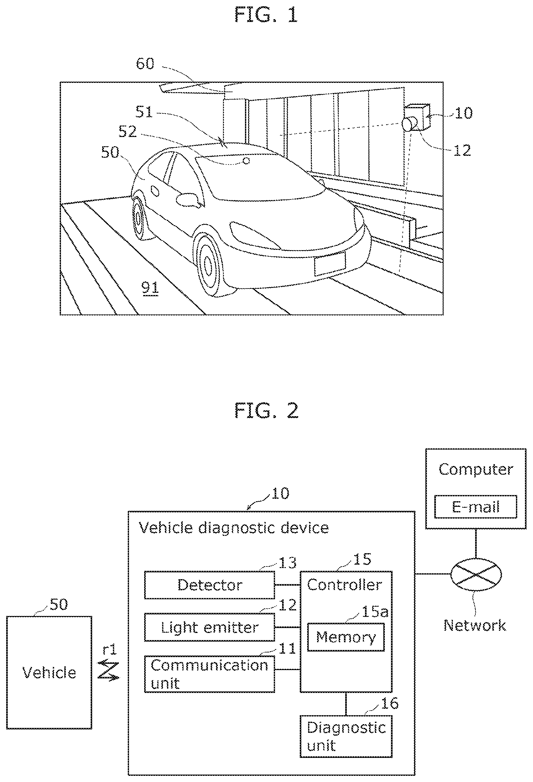 Patent US12365364 — Vehicle diagnostic system and mobile body diagnostic system — Figure 1