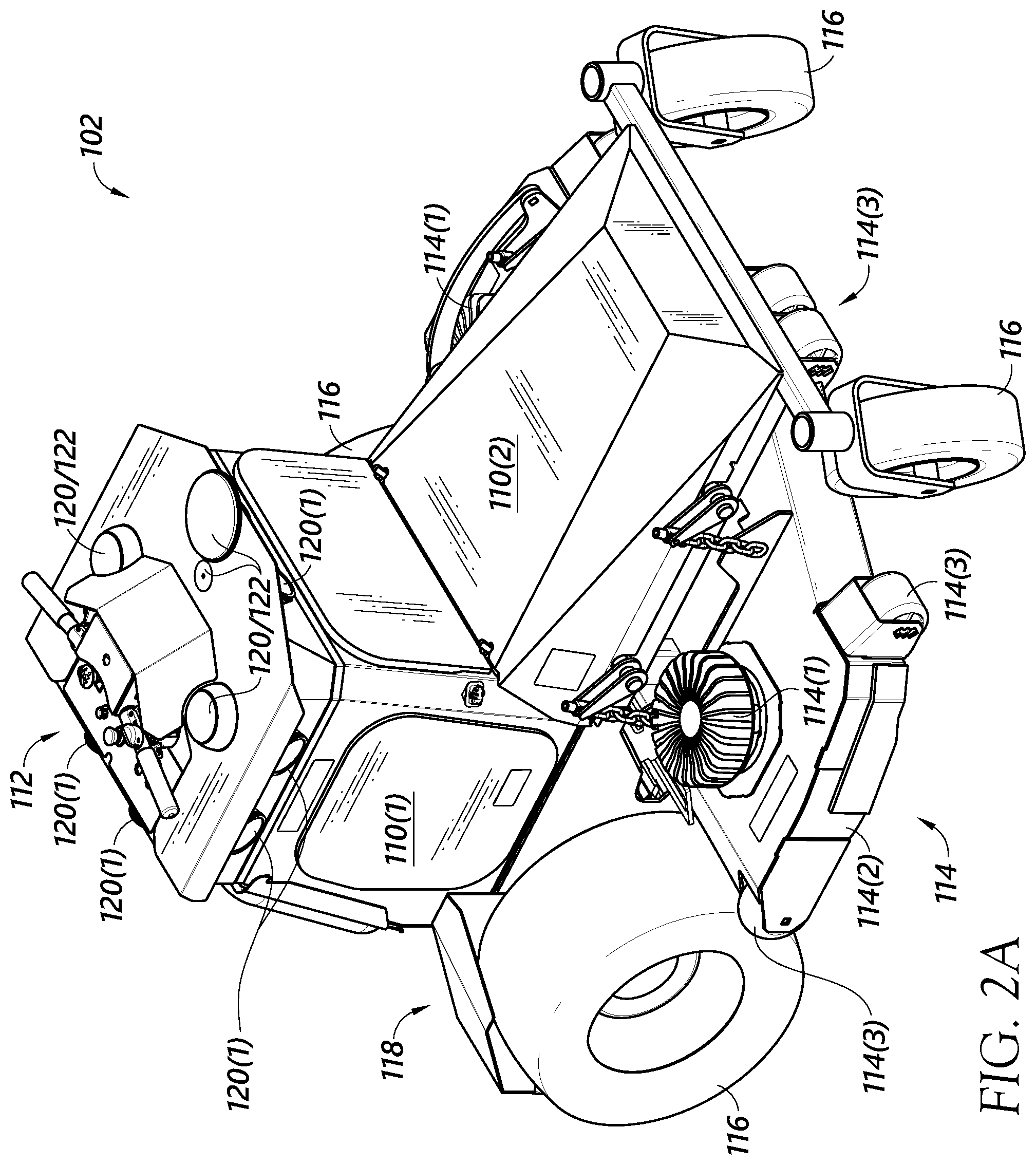 Patent US12365366 Figure 2 – Control interfaces for autonomous lawn mowers