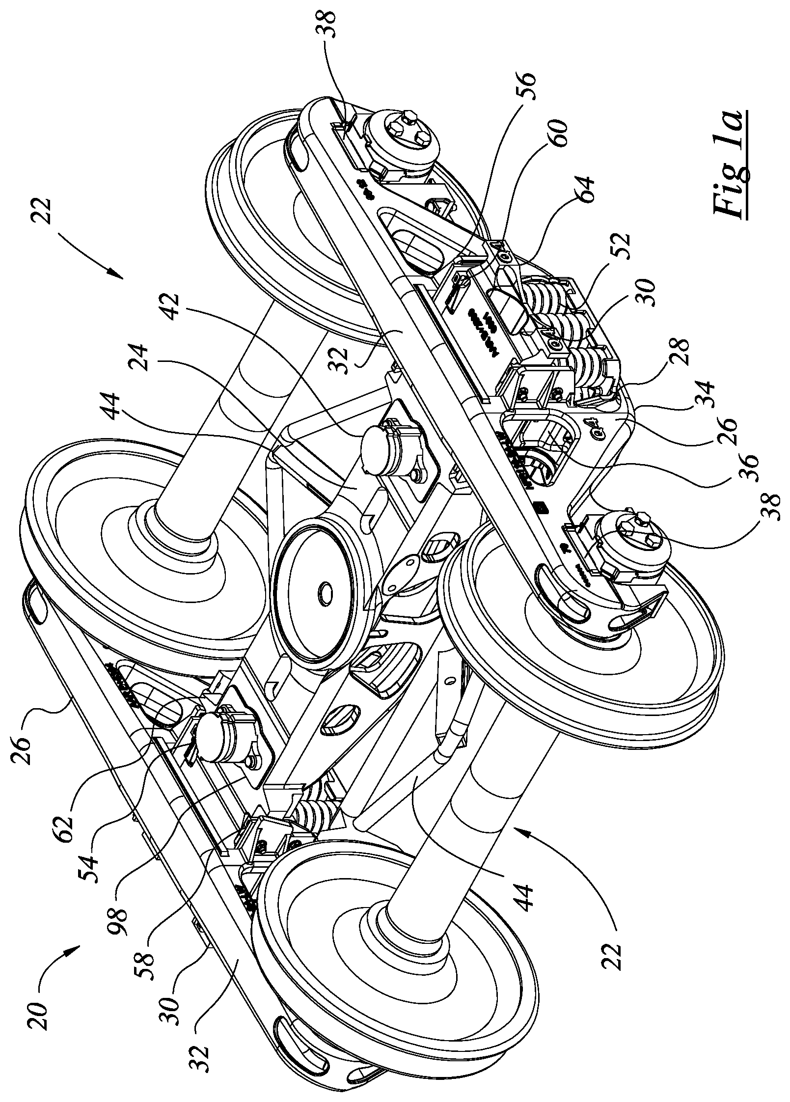 Patent US12365369 Figure 1 – Rail road car truck bolster