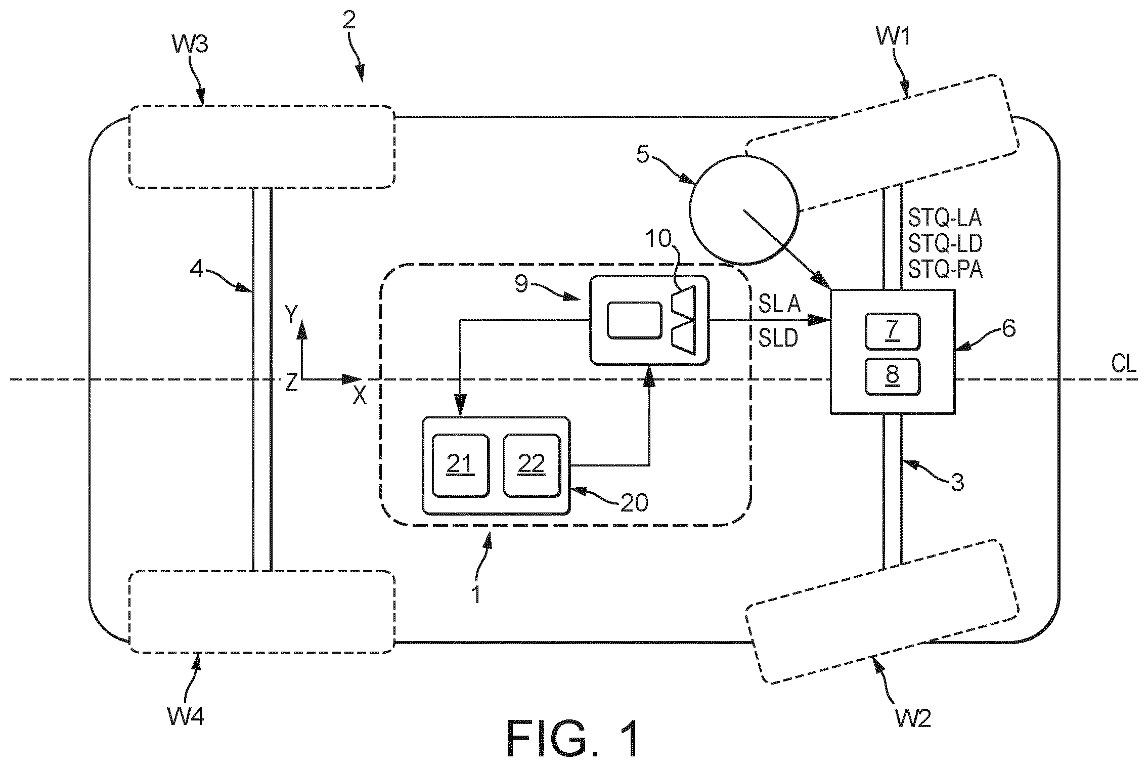Patent US12365388 — Controller and method for generation of steering overlay signal — Figure 1