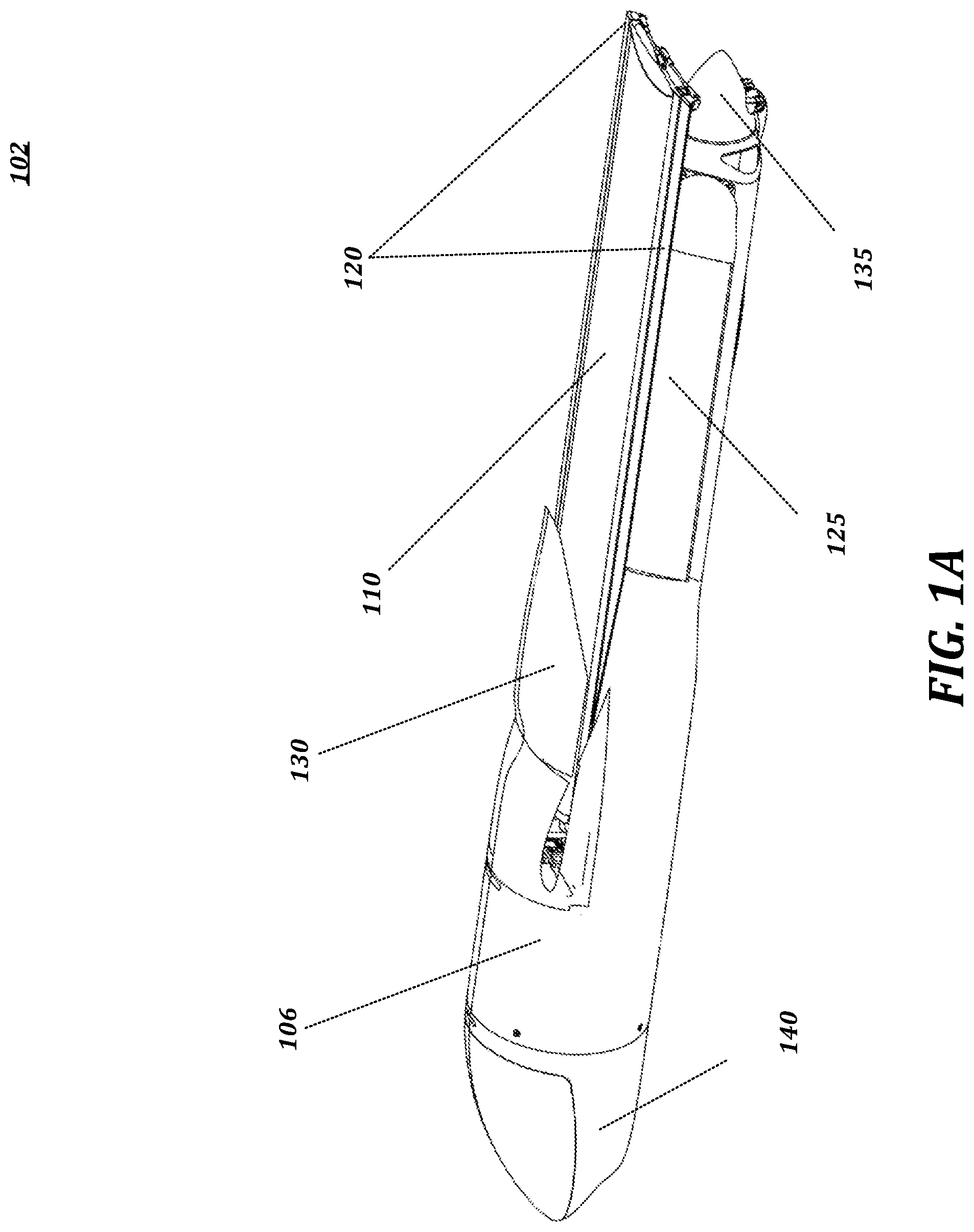 Patent US12365440 — Aerial vehicle with deployable components — Figure 1