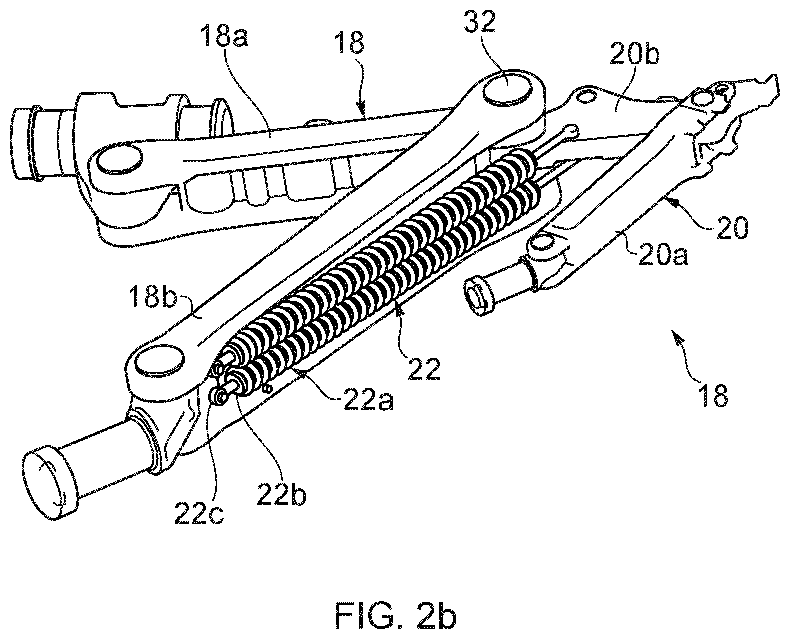 Patent US12365451 Figure 3 – Aircraft landing gear shock absorber strut