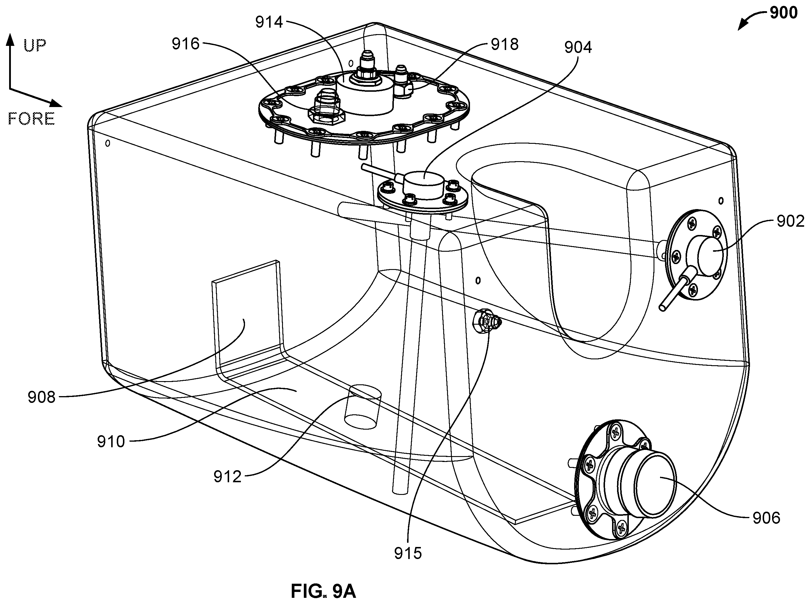 Patent US12365457 Figure 13 – Fuel venting for vertical take-off dual-engine aircraft