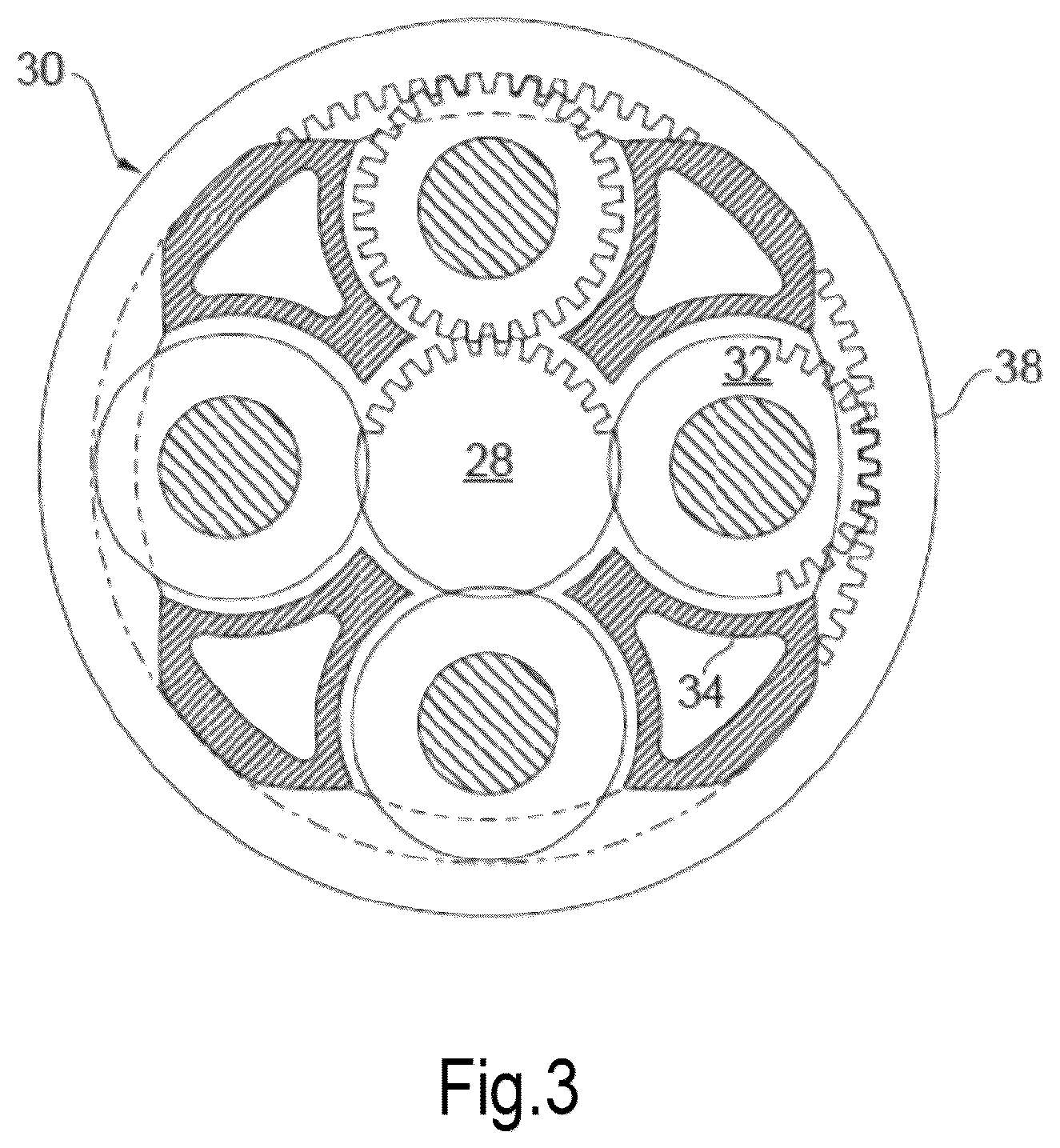 Patent US12365470 Figure 3 – Gas turbine engine compression system with core compressor pressure ratio