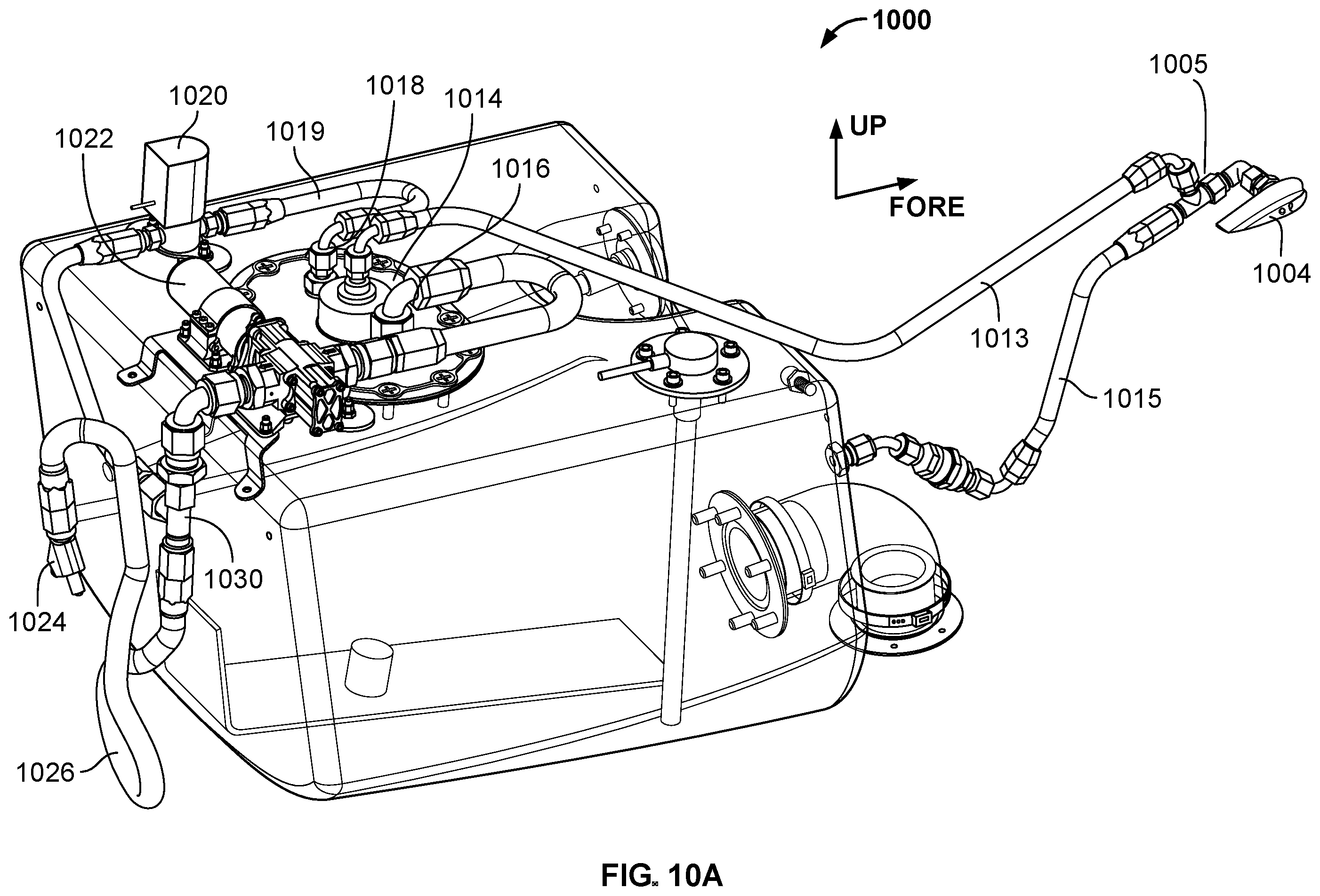 Patent US12365476 Figure 16 – Fuel distribution for vertical take-off dual-engine aircraft