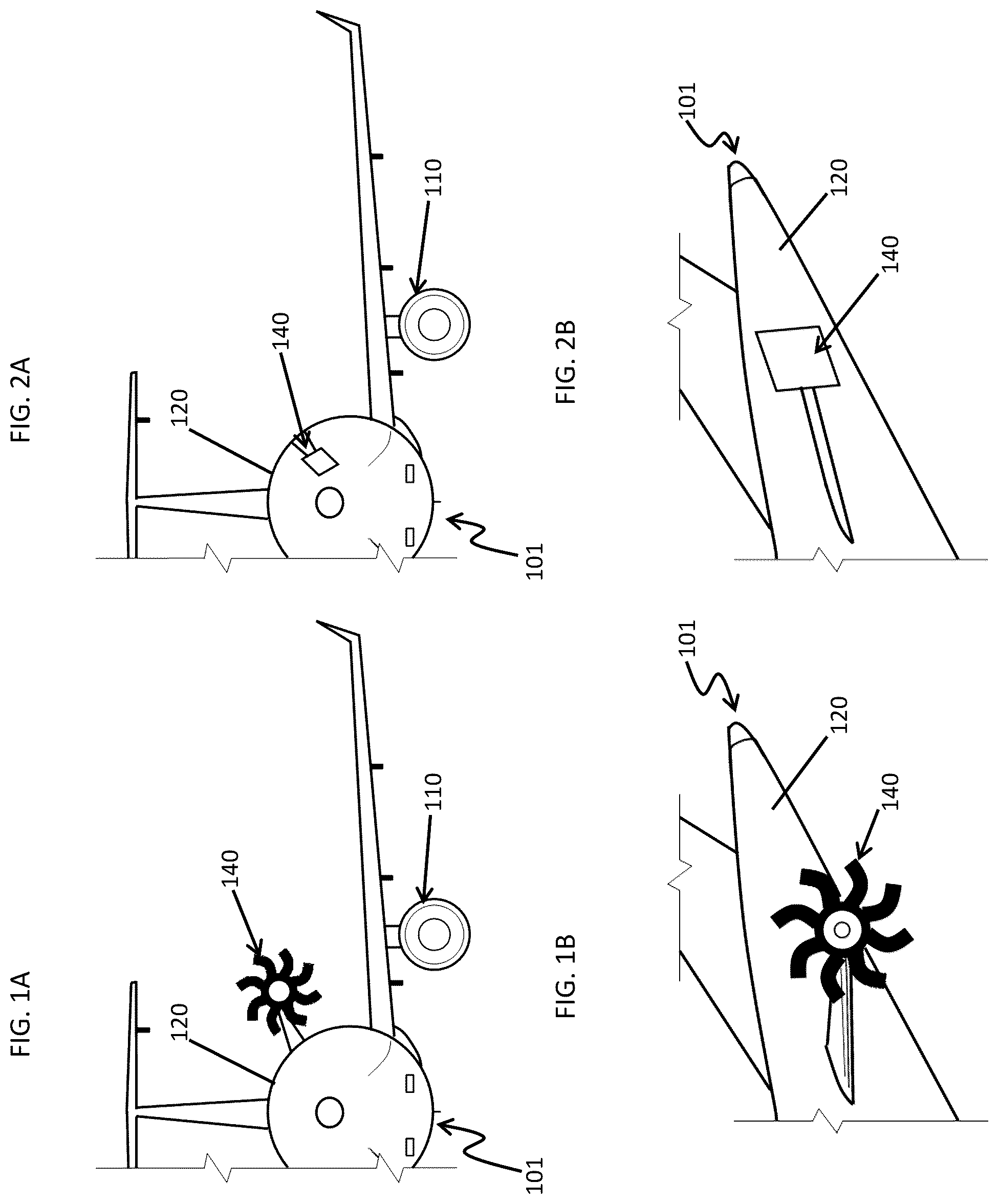 Patent US12365479 — Stowable electric-hybrid propfan — Figure 1
