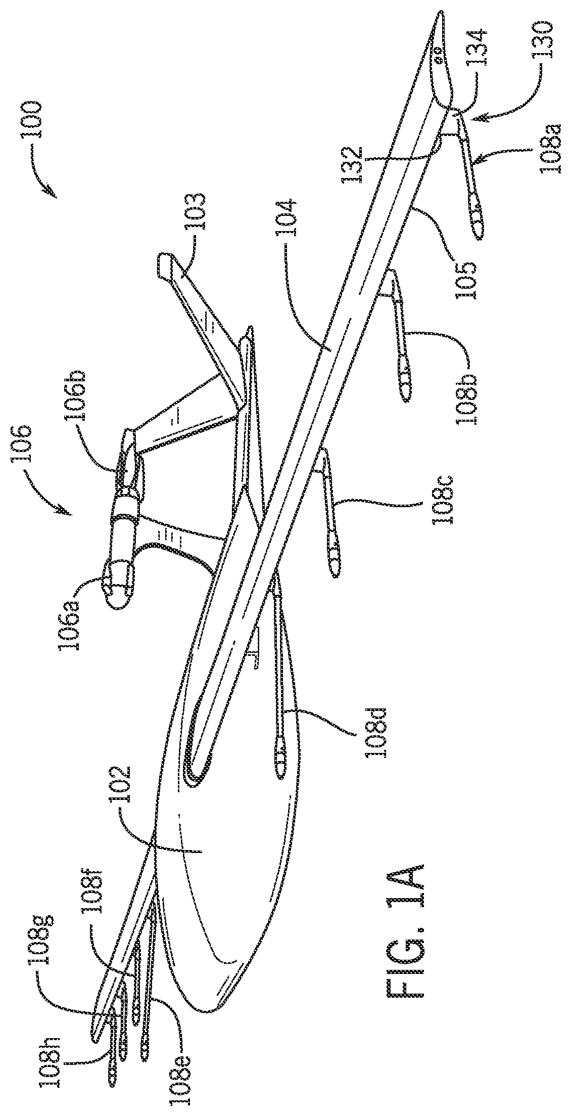 Patent US12365482 Figure 1 – Structures to limit collision damage for aircraft