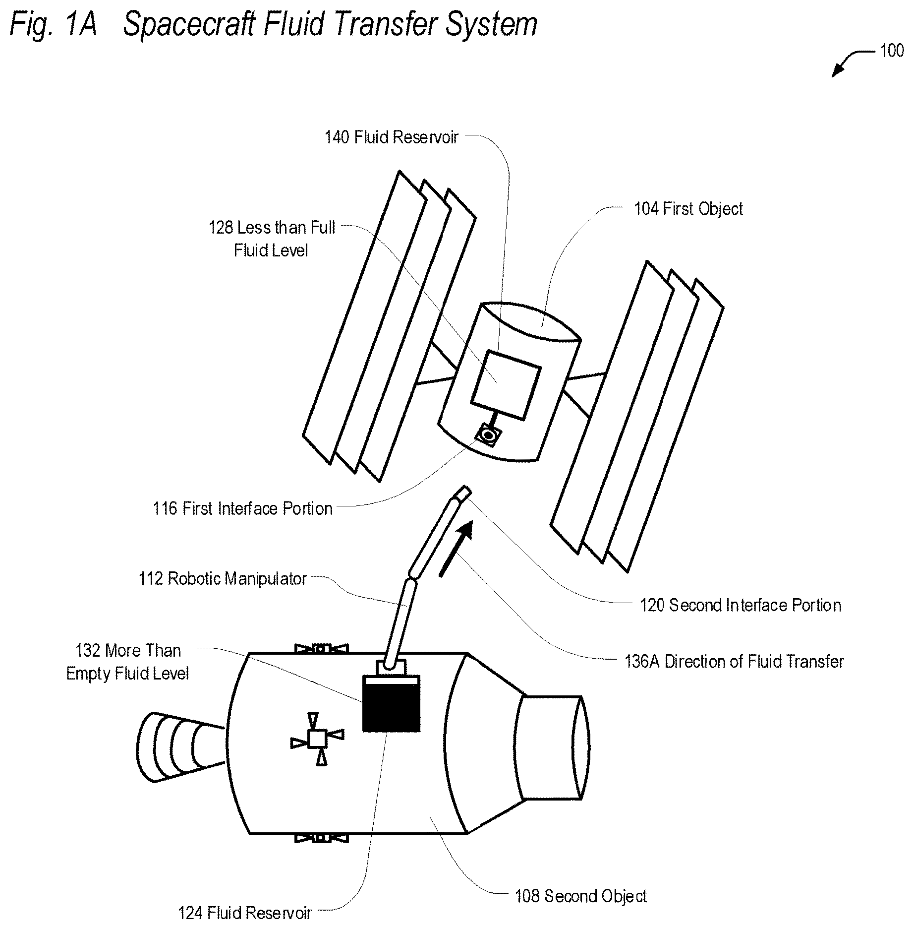 Patent US12365489 — Fluid transfer interface — Figure 1