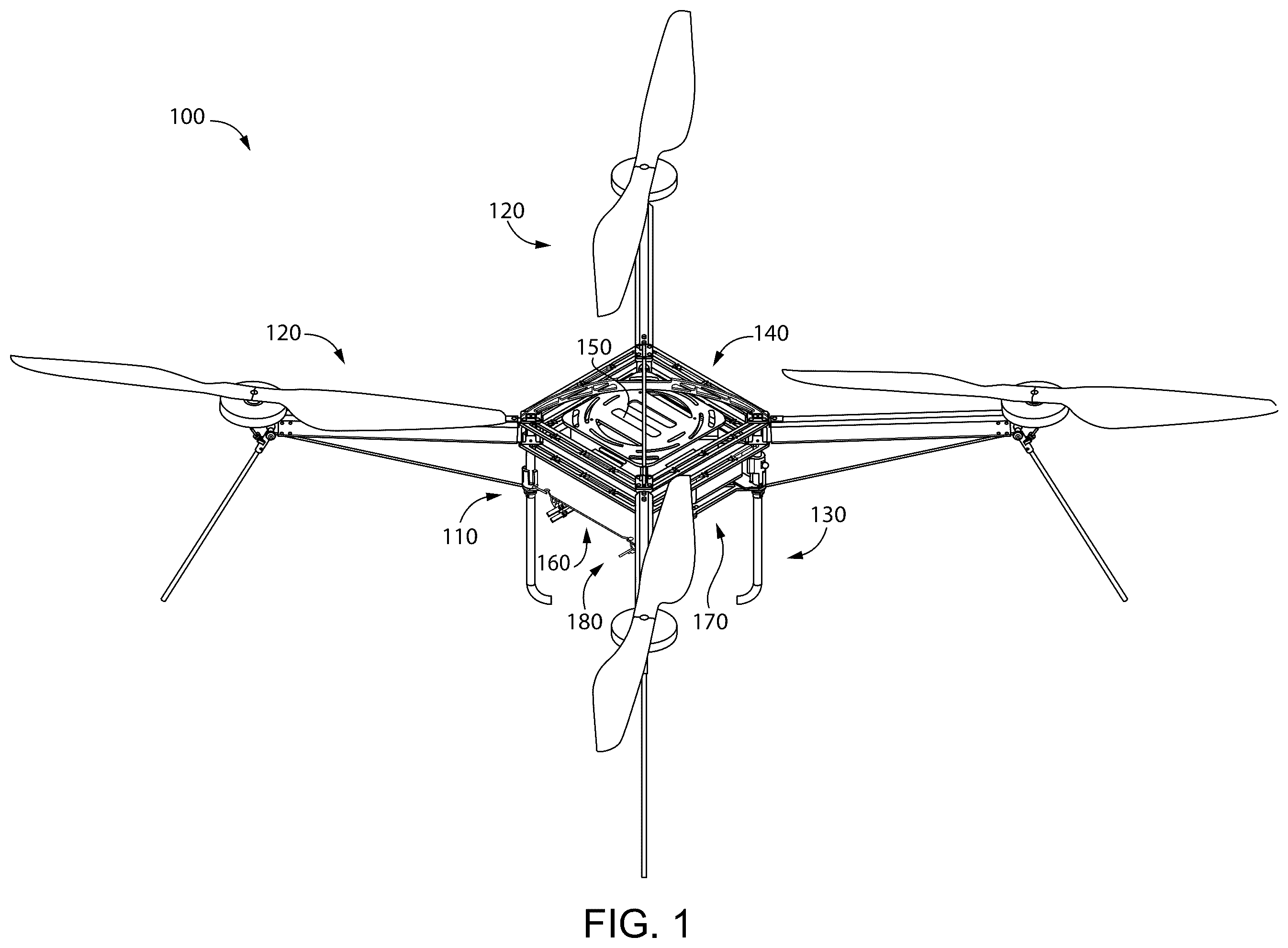 Patent US12365494 — Flying vehicle systems and methods — Figure 1