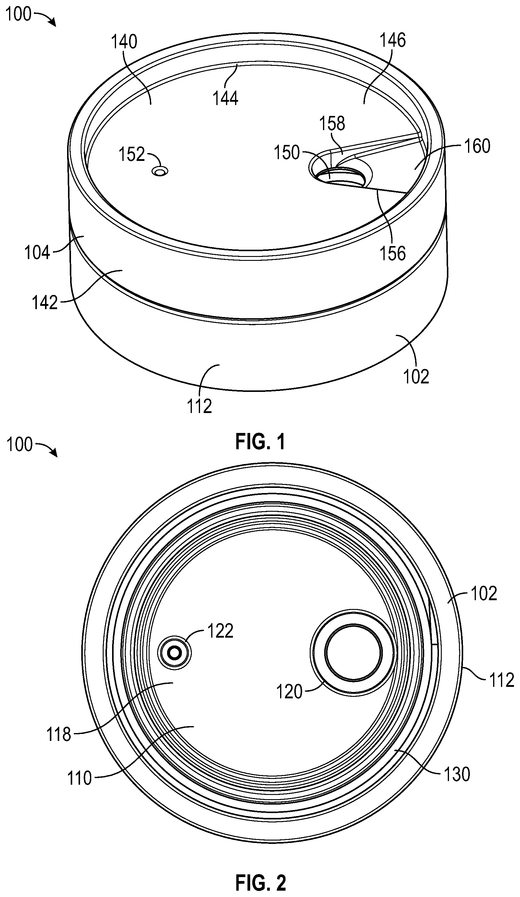 Patent US12365523 Figure 1 – Seal arrangement for a container closure