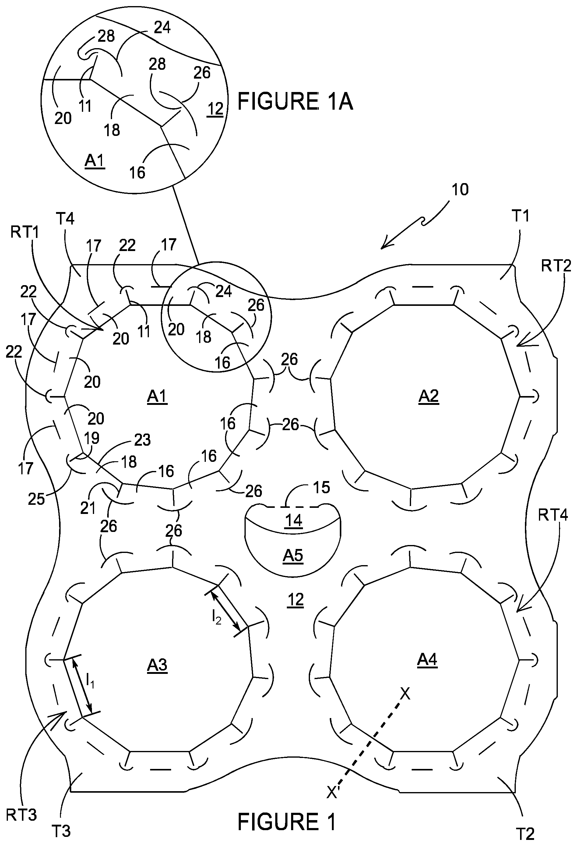 Patent US12365526 Figure 1 – Carton and blank therefor