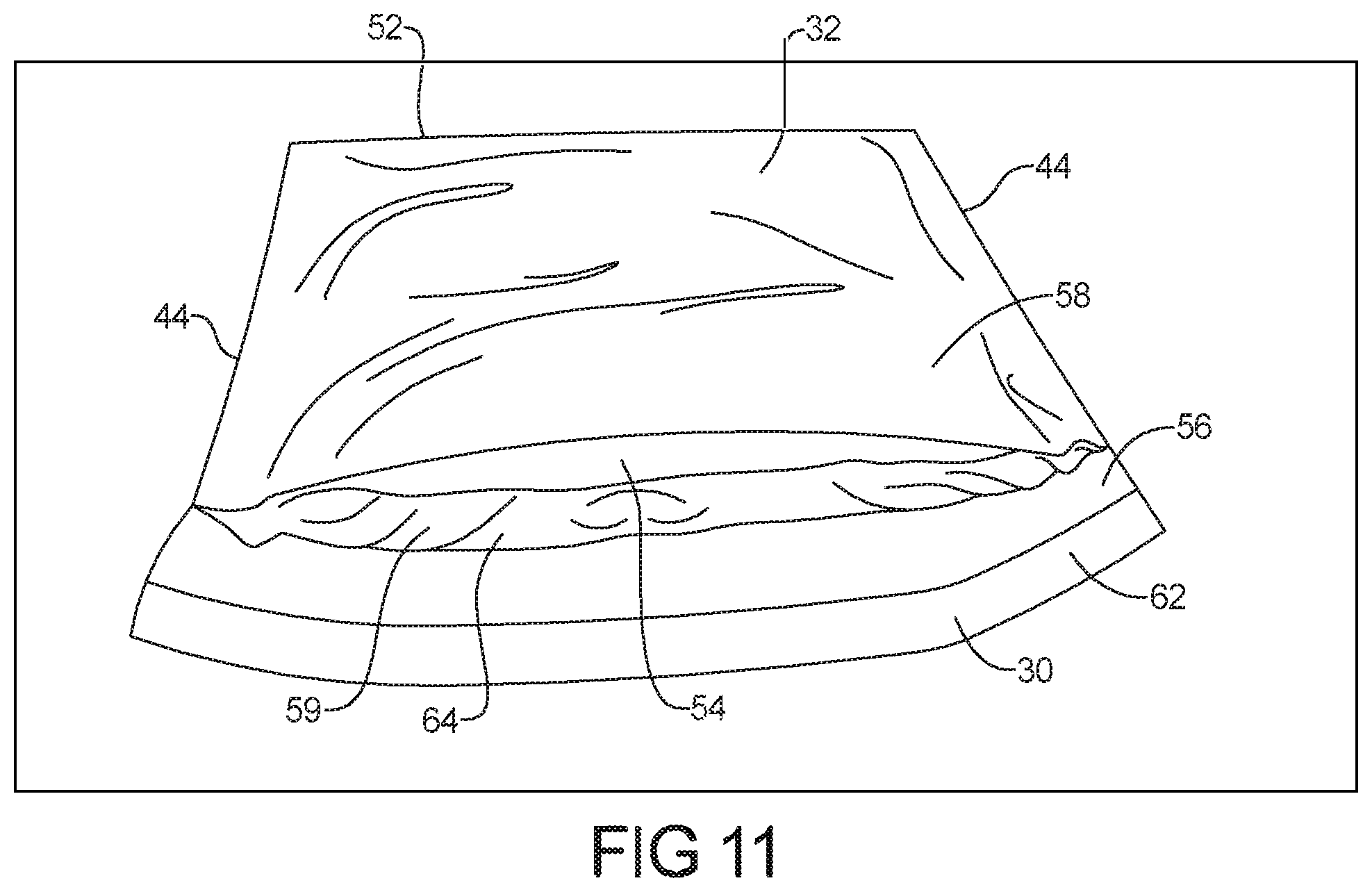 Patent US12365529 Figure 11 – Repulpable container