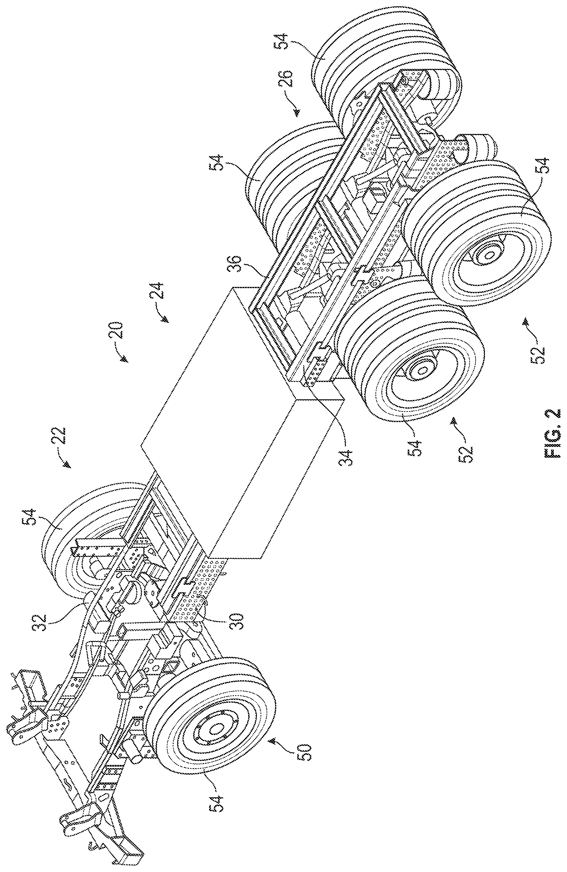 Patent US12365536 Figure 2 – Regeneration control for a refuse vehicle packer system