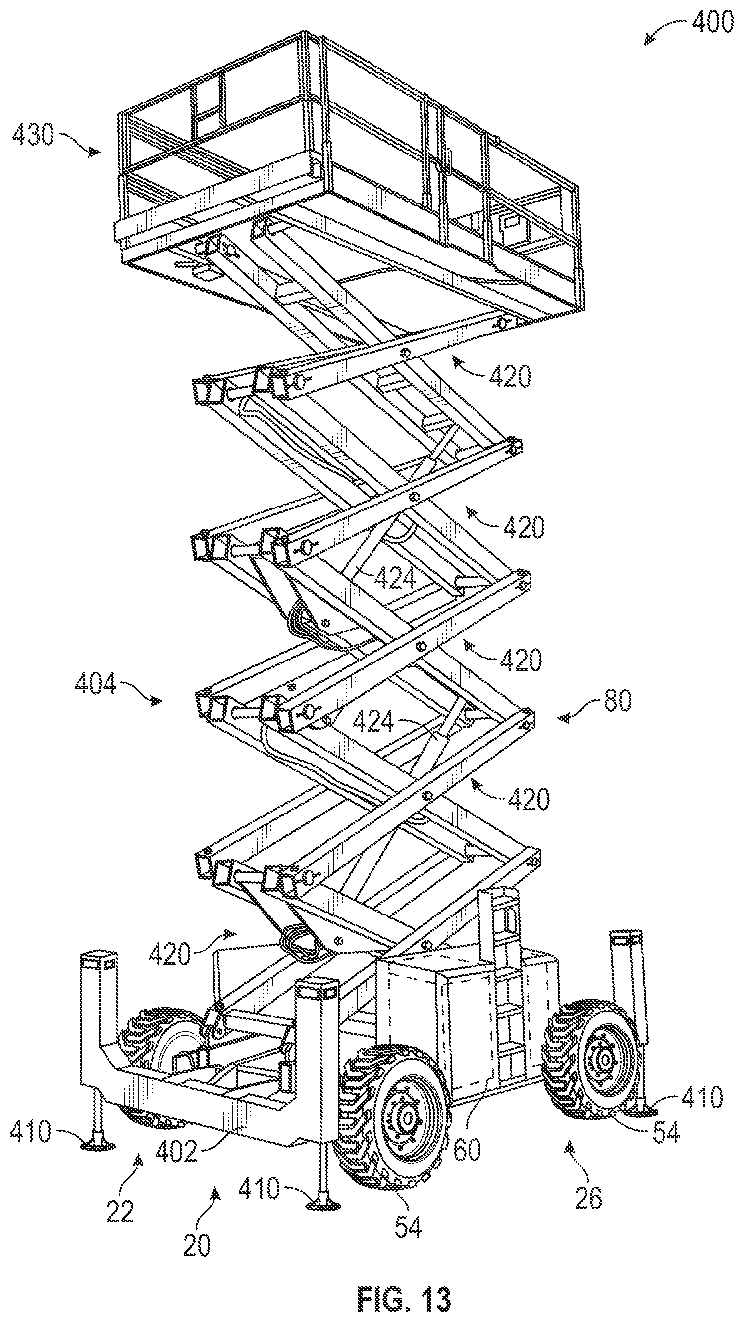 Patent US12365536 Figure 13 – Regeneration control for a refuse vehicle packer system