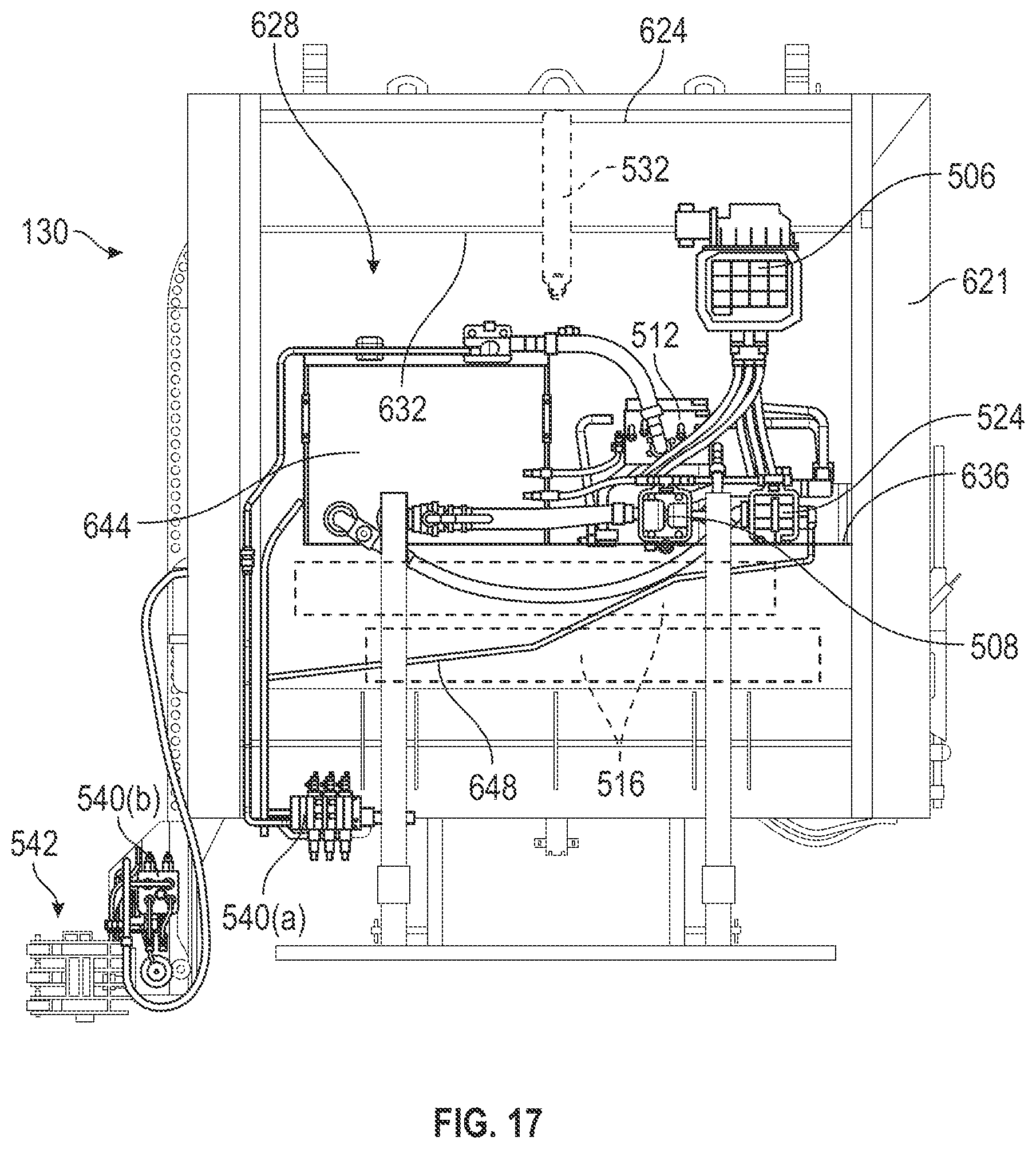 Patent US12365536 Figure 17 – Regeneration control for a refuse vehicle packer system
