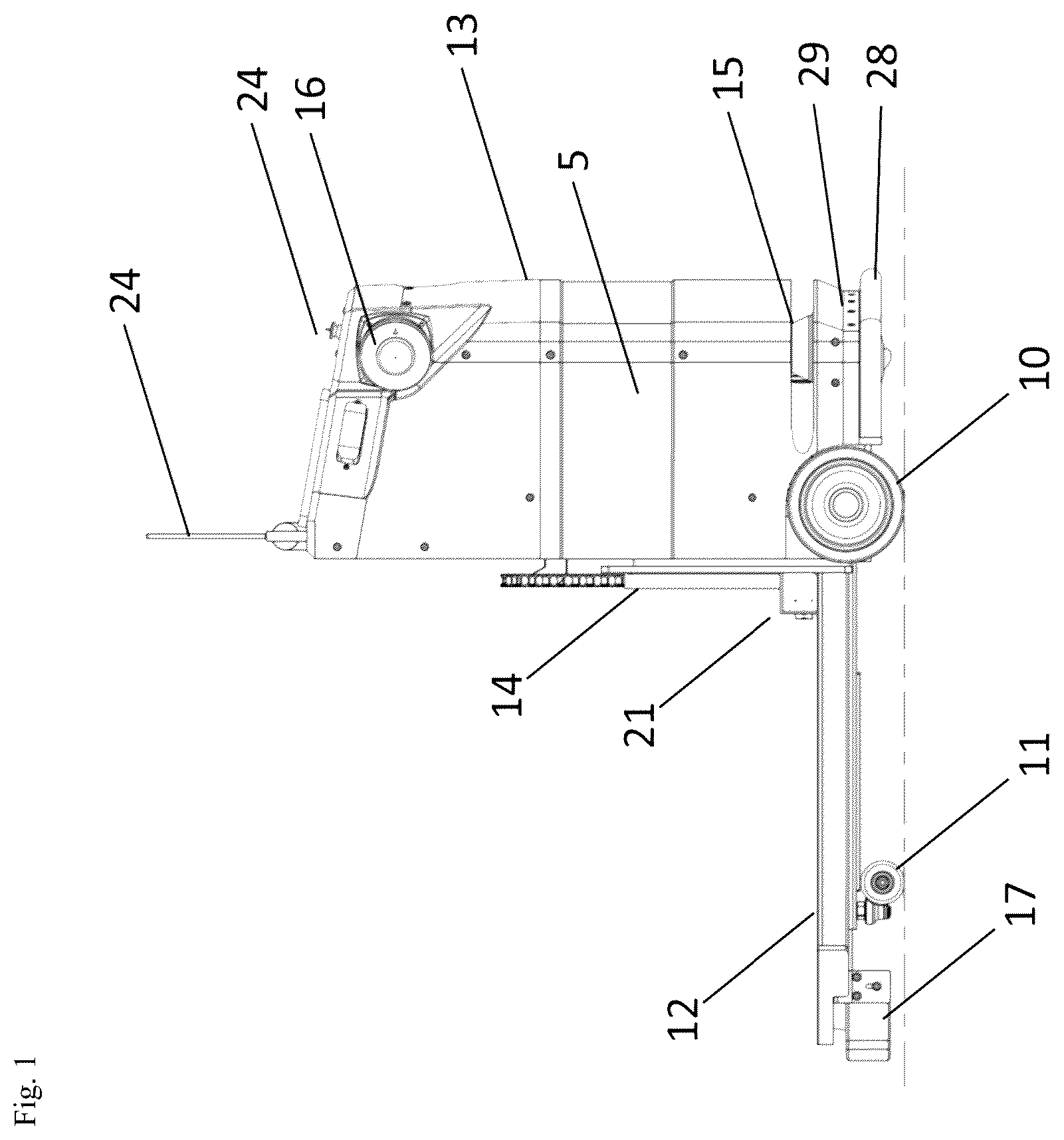 Patent US12365570 — Autonomous industrial truck — Figure 1