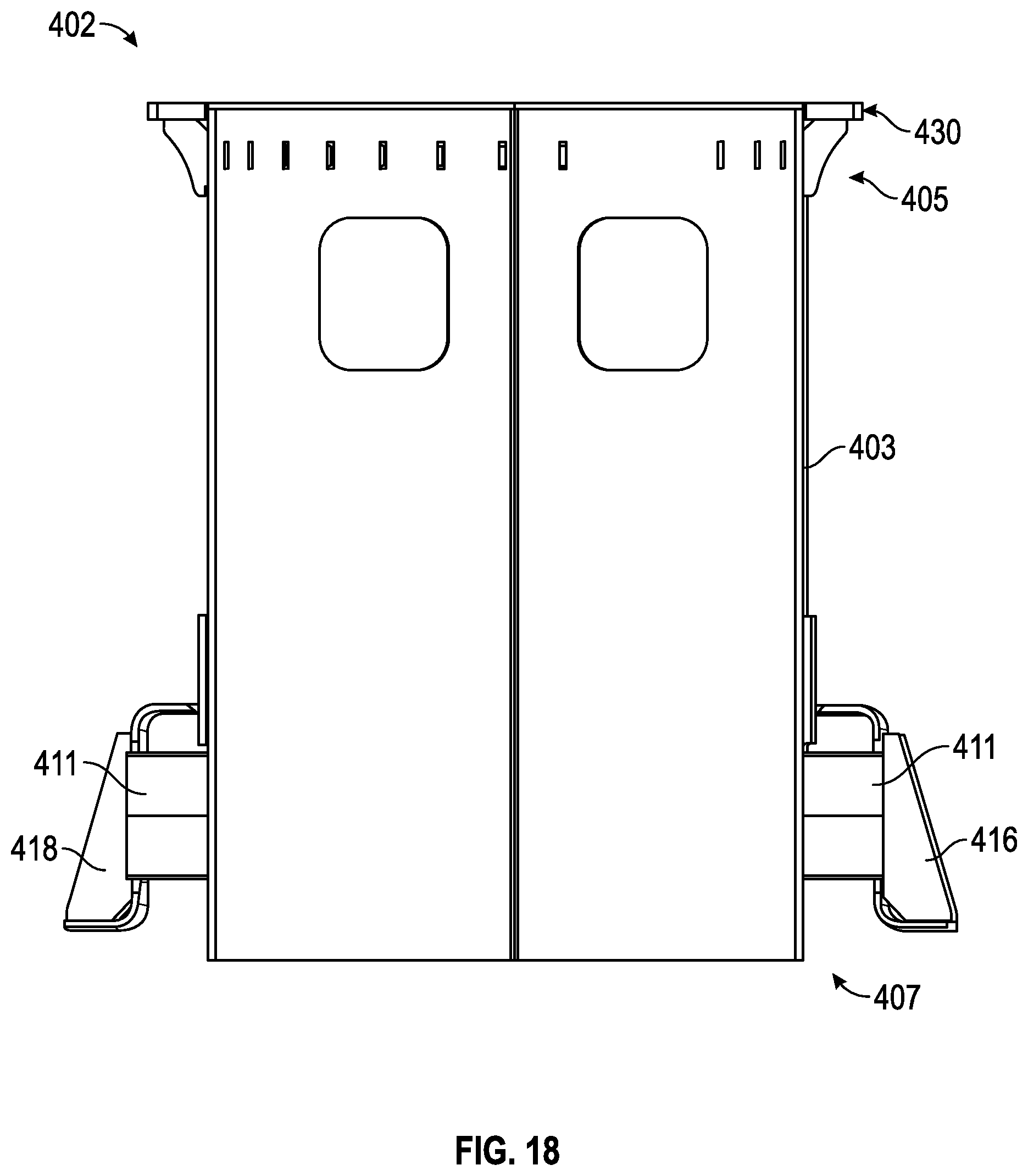 Patent US12365571 Figure 17 – Ladder and turntable assembly for a fire apparatus