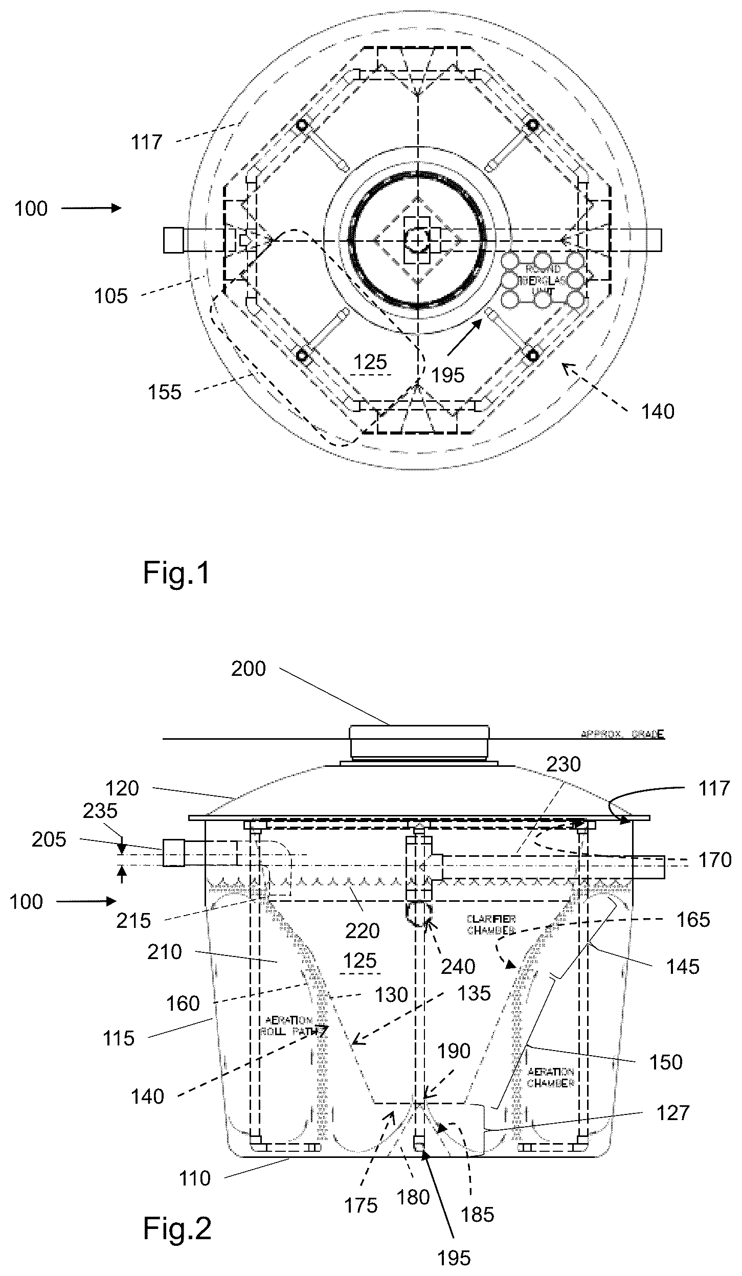 Patent US12365611 — Wastewater treatment method and system — Figure 1