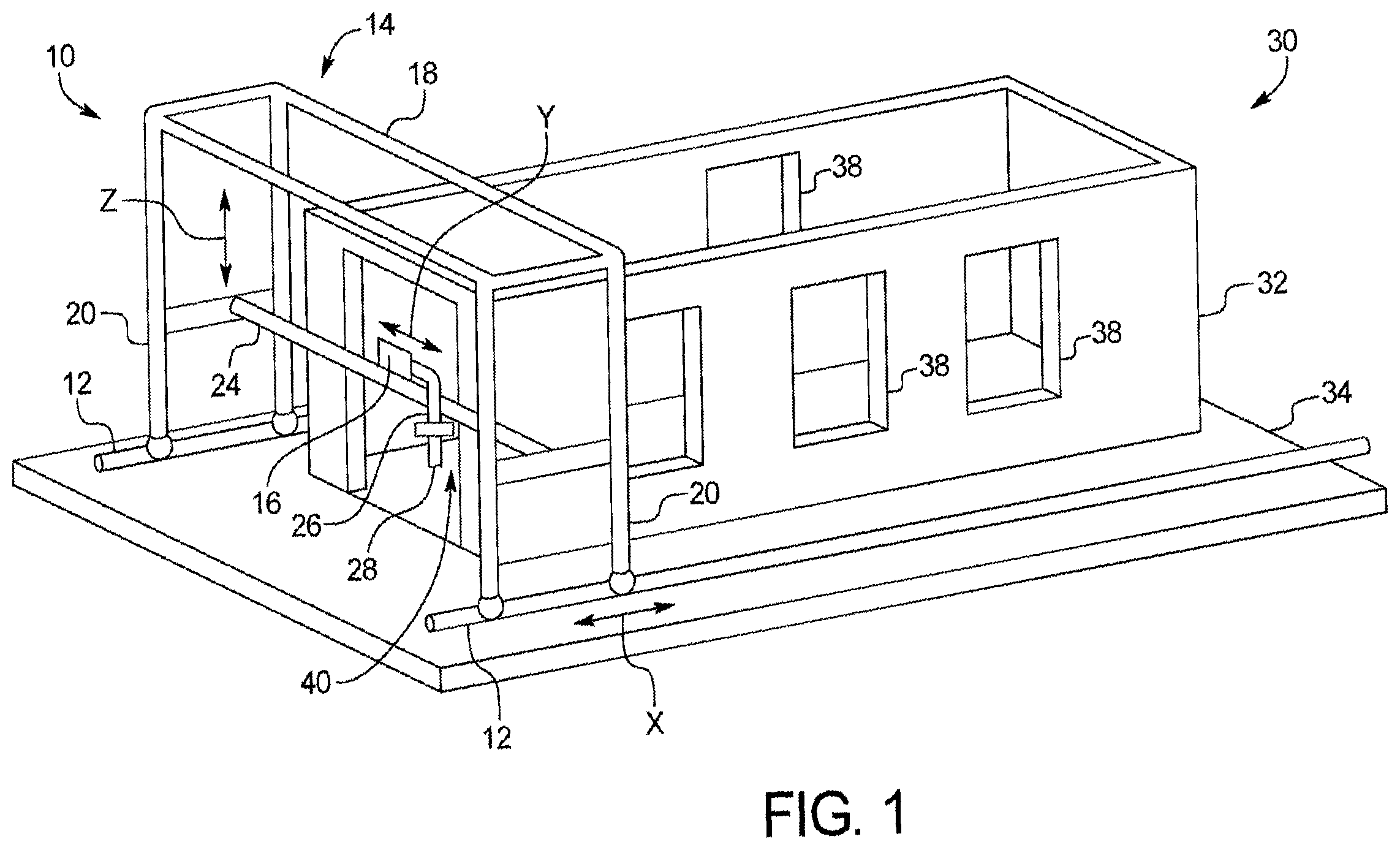 Patent US12365623 — 3D printable cementitious ink including electromagnetic pulse resistant binders — Figure 1