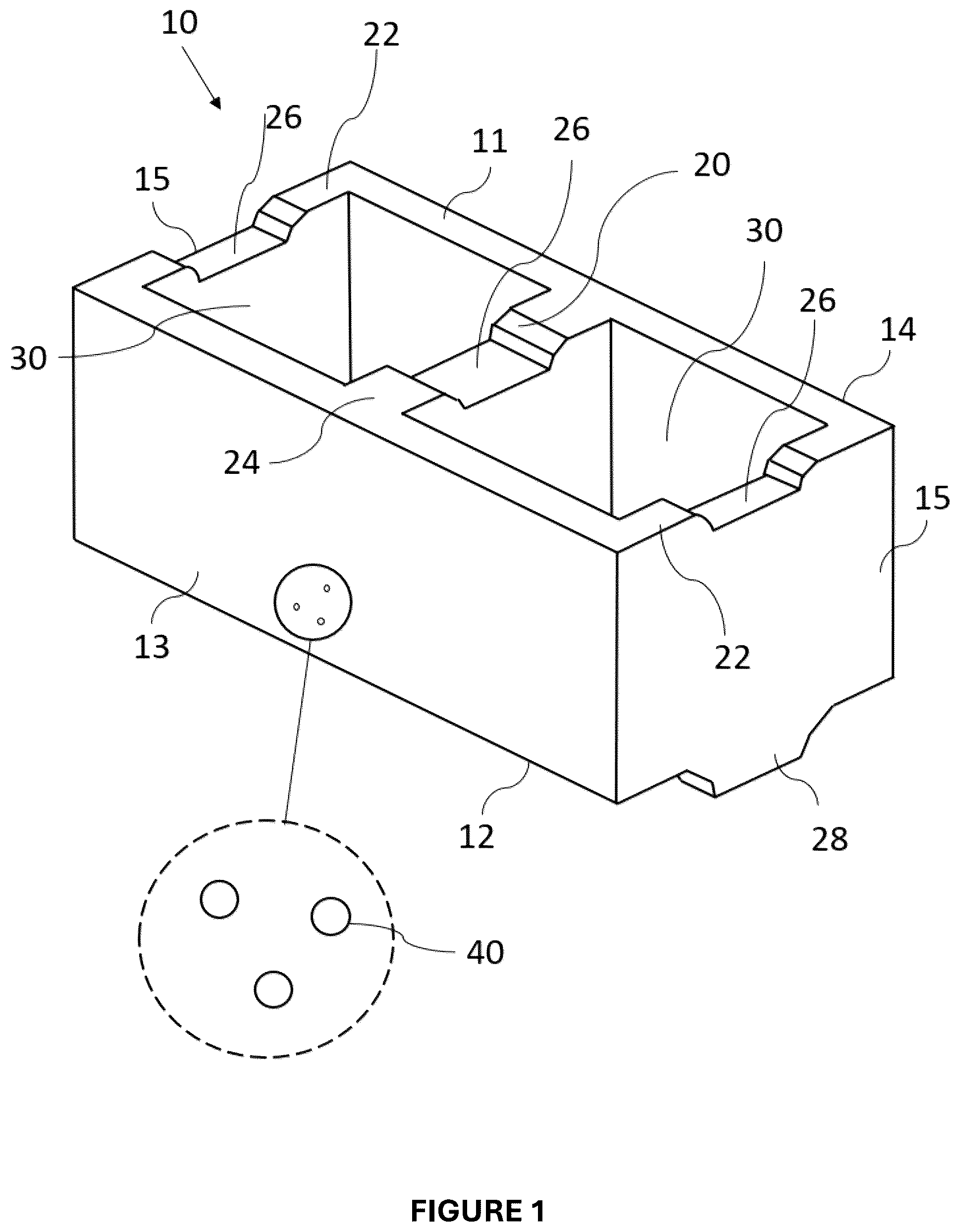 Patent US12365629 — Concrete masonry unit composition for automated block machines — Figure 1