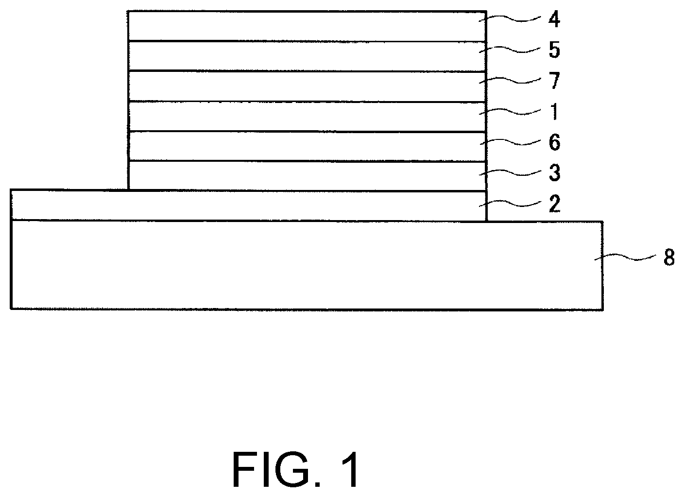 Patent US12365759 — Organic electronic material and organic electronic element — Figure 1