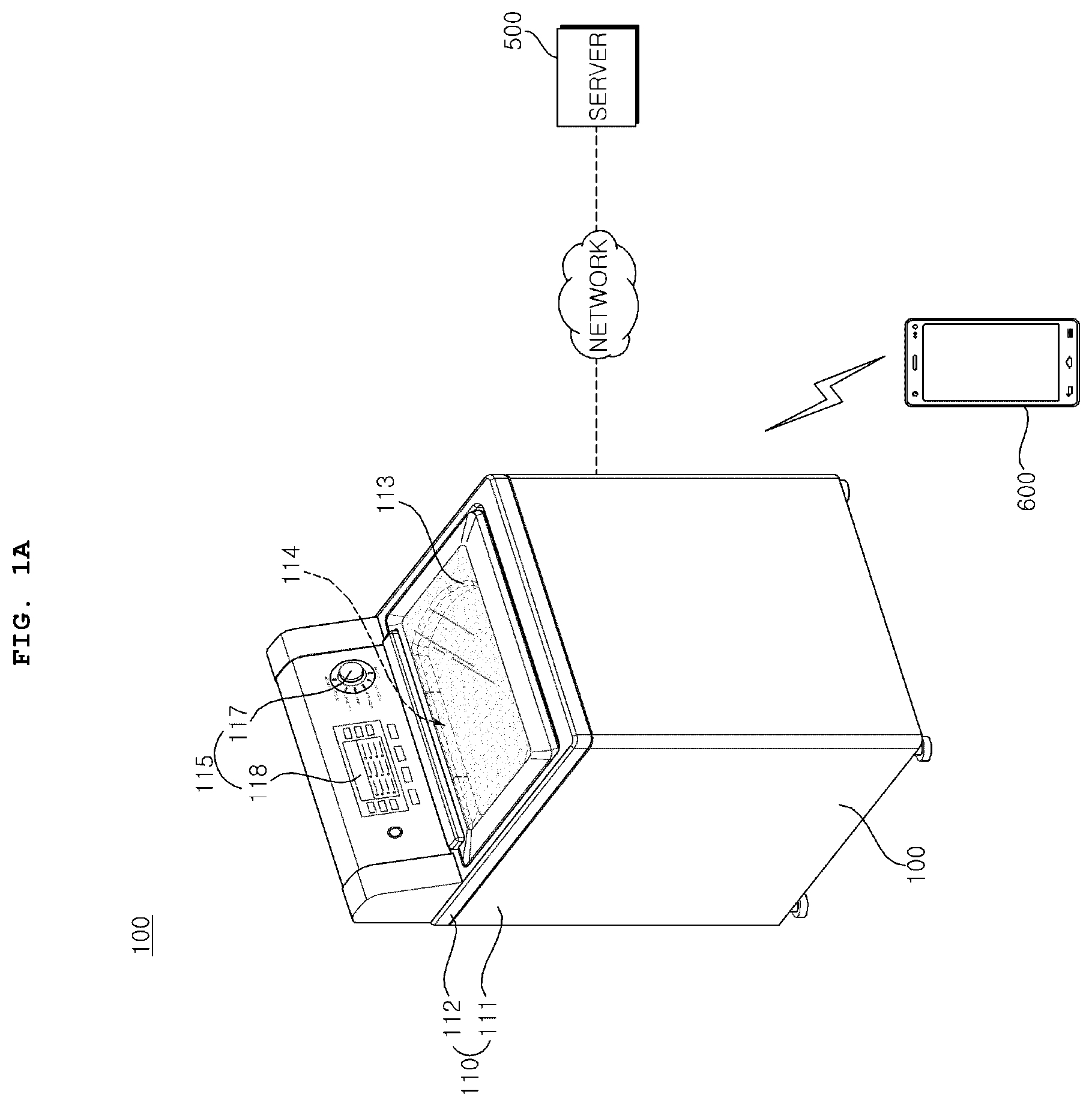 Patent US12366024 Figure 1 – Laundry treatment machine and laundry treatment system including the same
