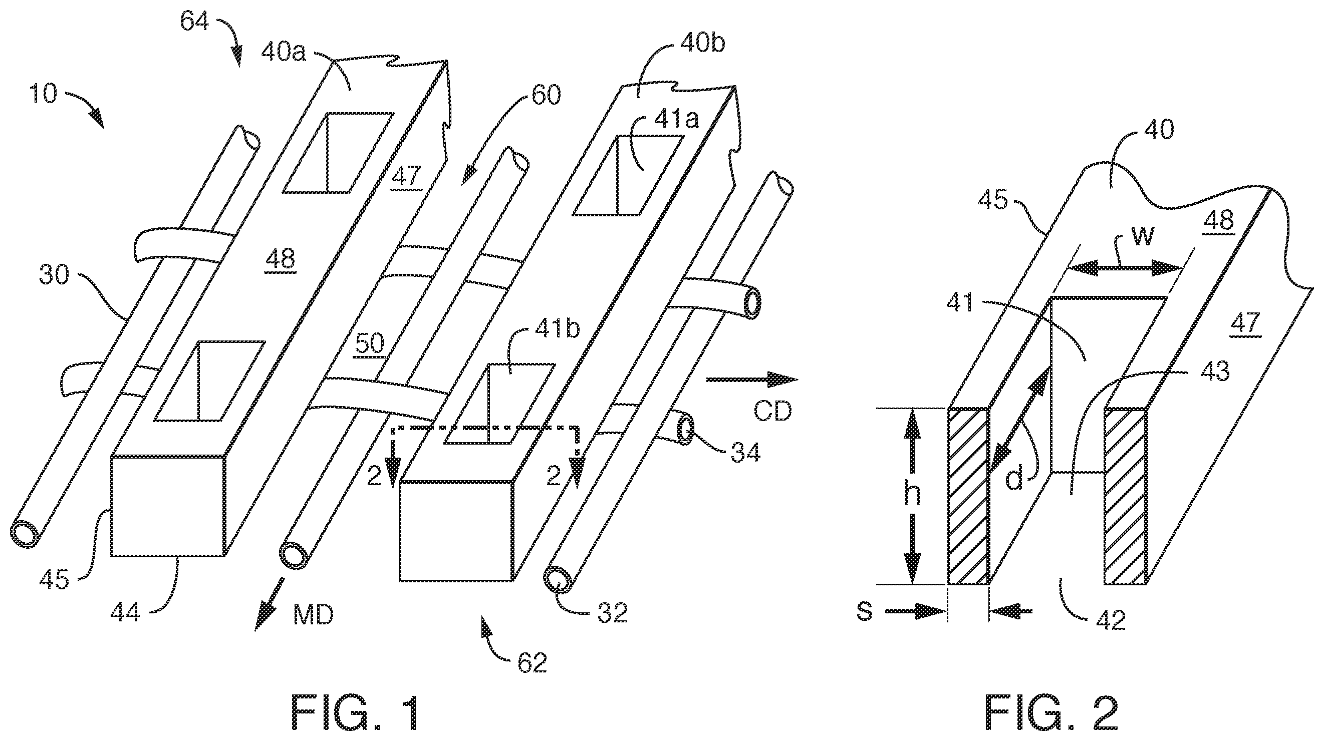 Patent US12366034 Figure 1 – Three-dimensional papermaking belt