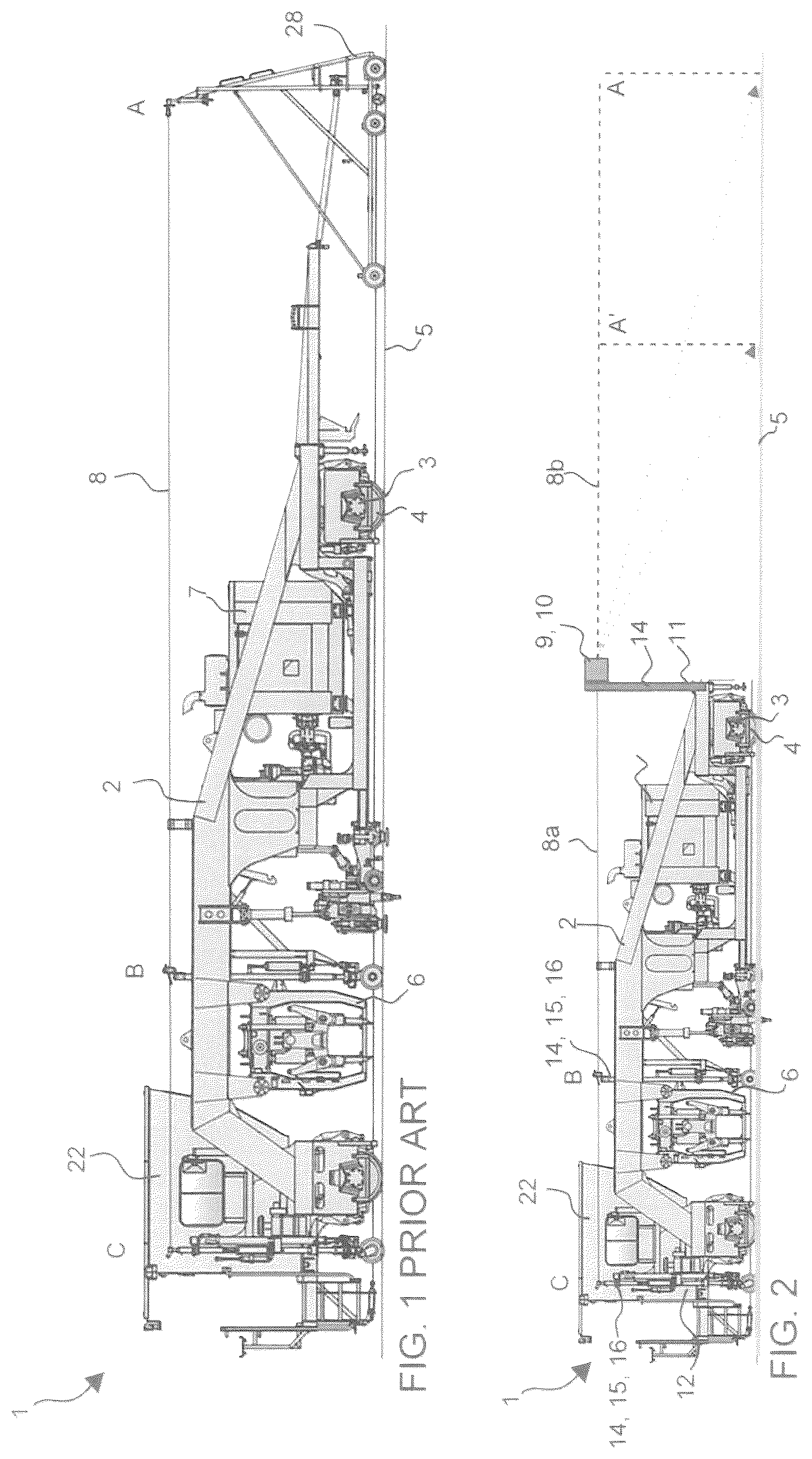 Patent US12366040 — Track maintenance machine and measurement method for a track maintenance machine — Figure 1