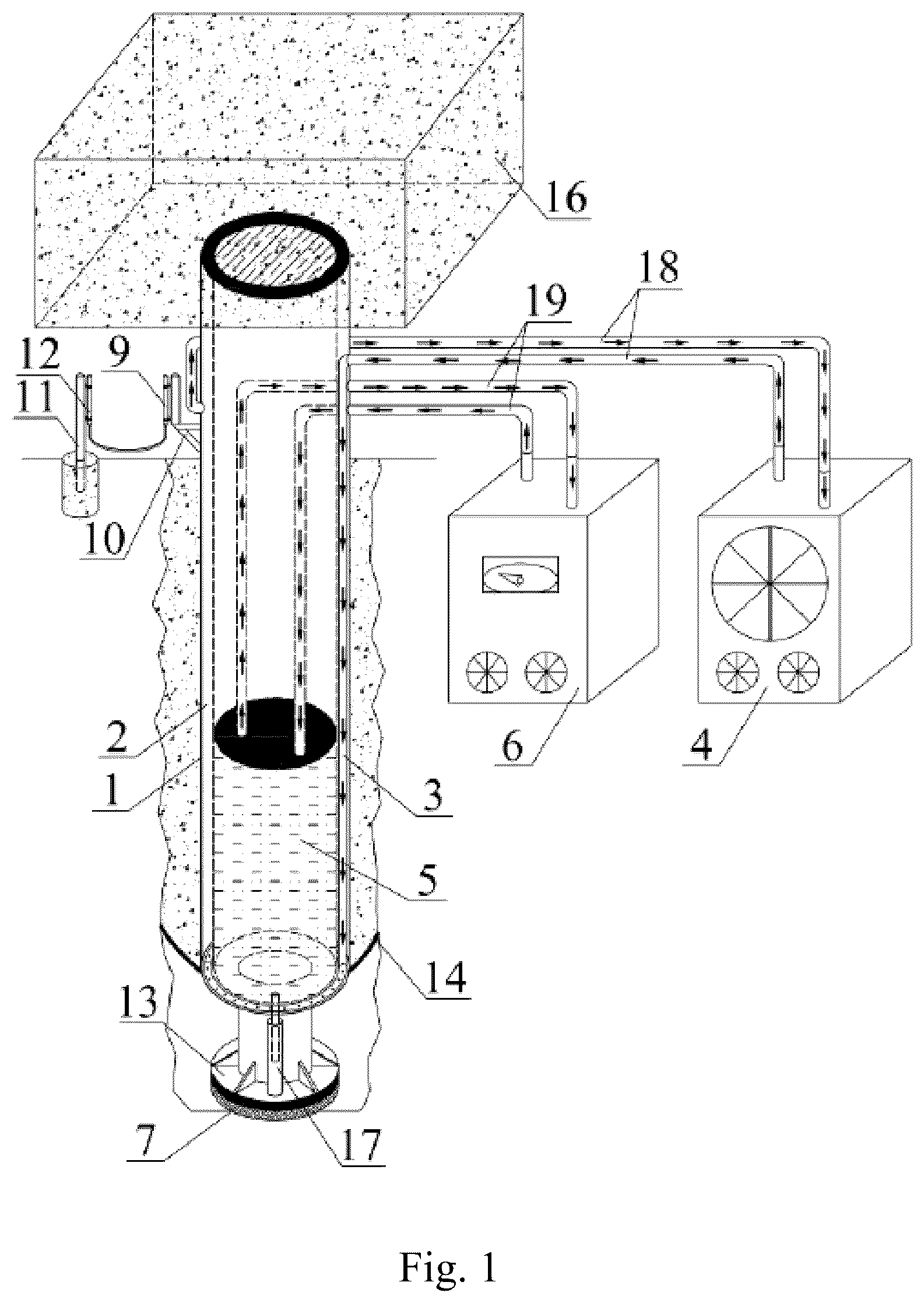 Patent US12366046 — Pile foundation bearing performance testing device and method — Figure 1