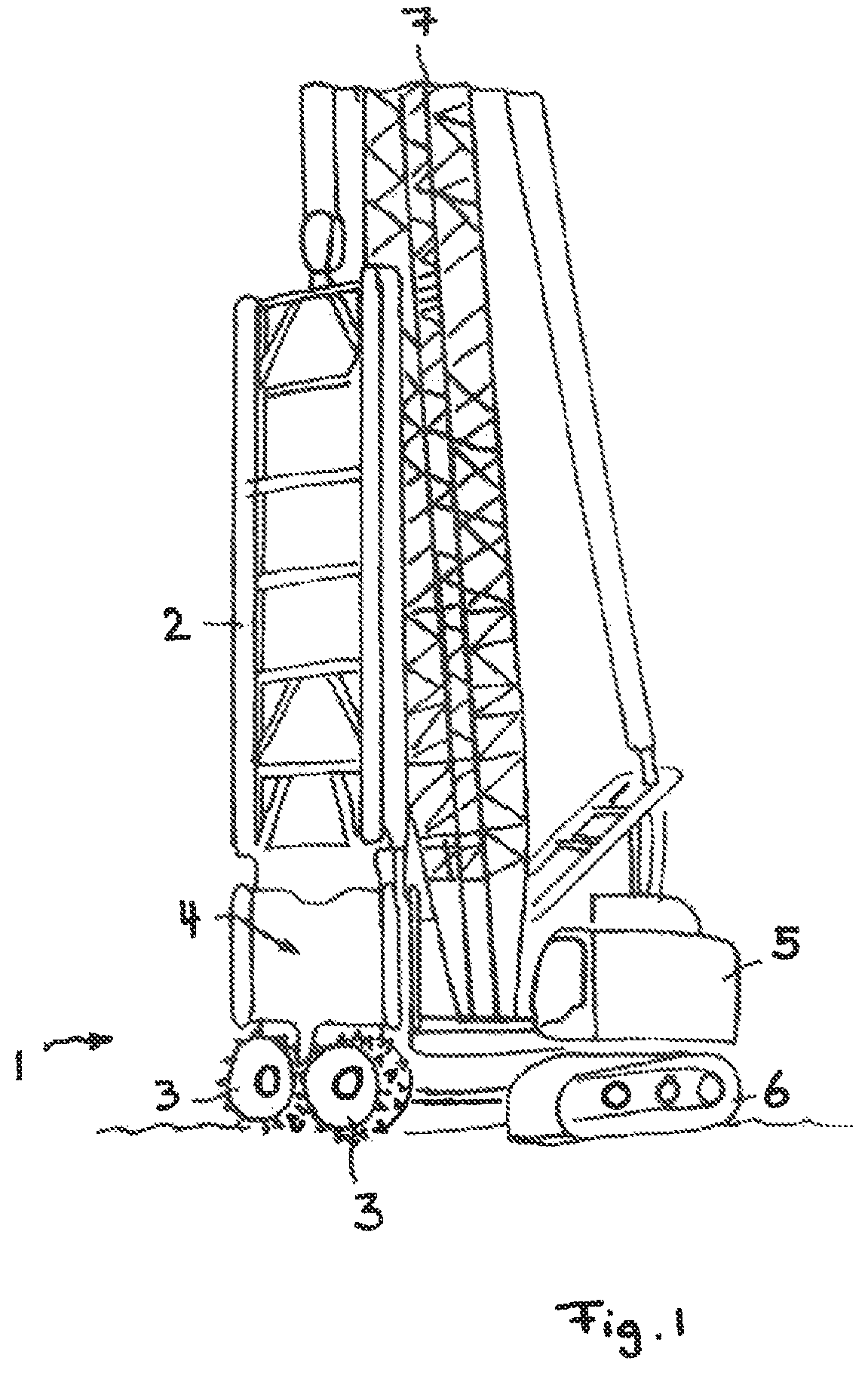 Patent US12366047 — Drive device for a diaphragm wall cutter — Figure 1