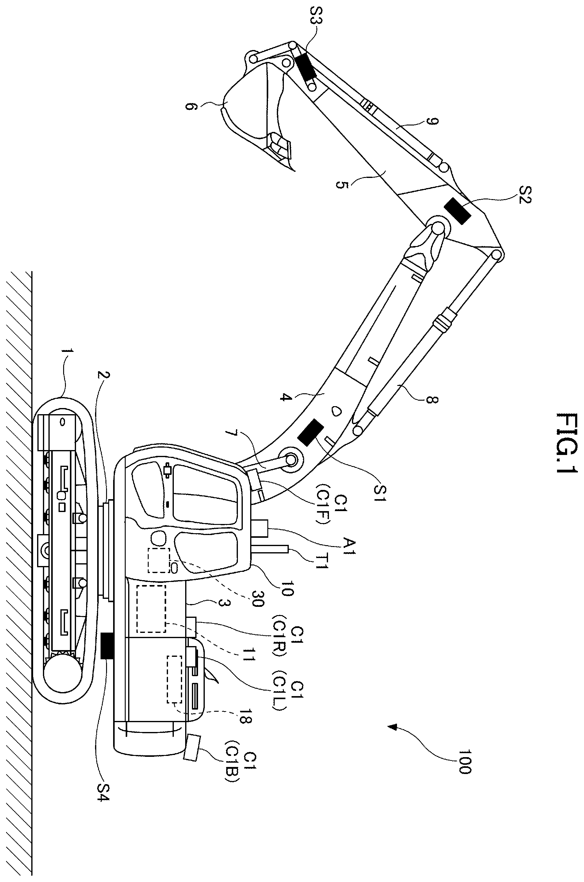Patent US12366050 — Operation unit for construction machine, and construction machine — Figure 1