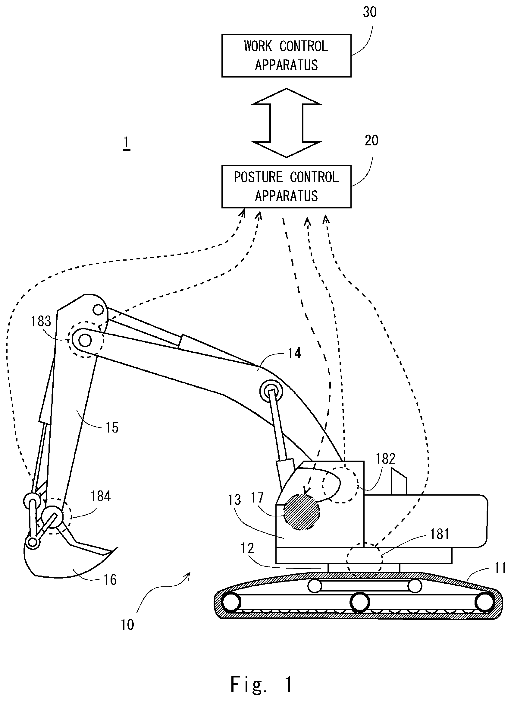 Patent US12366056 — Work control method, work control system, work control apparatus, and non-transitory computer readable medium storing work control program — Figure 1