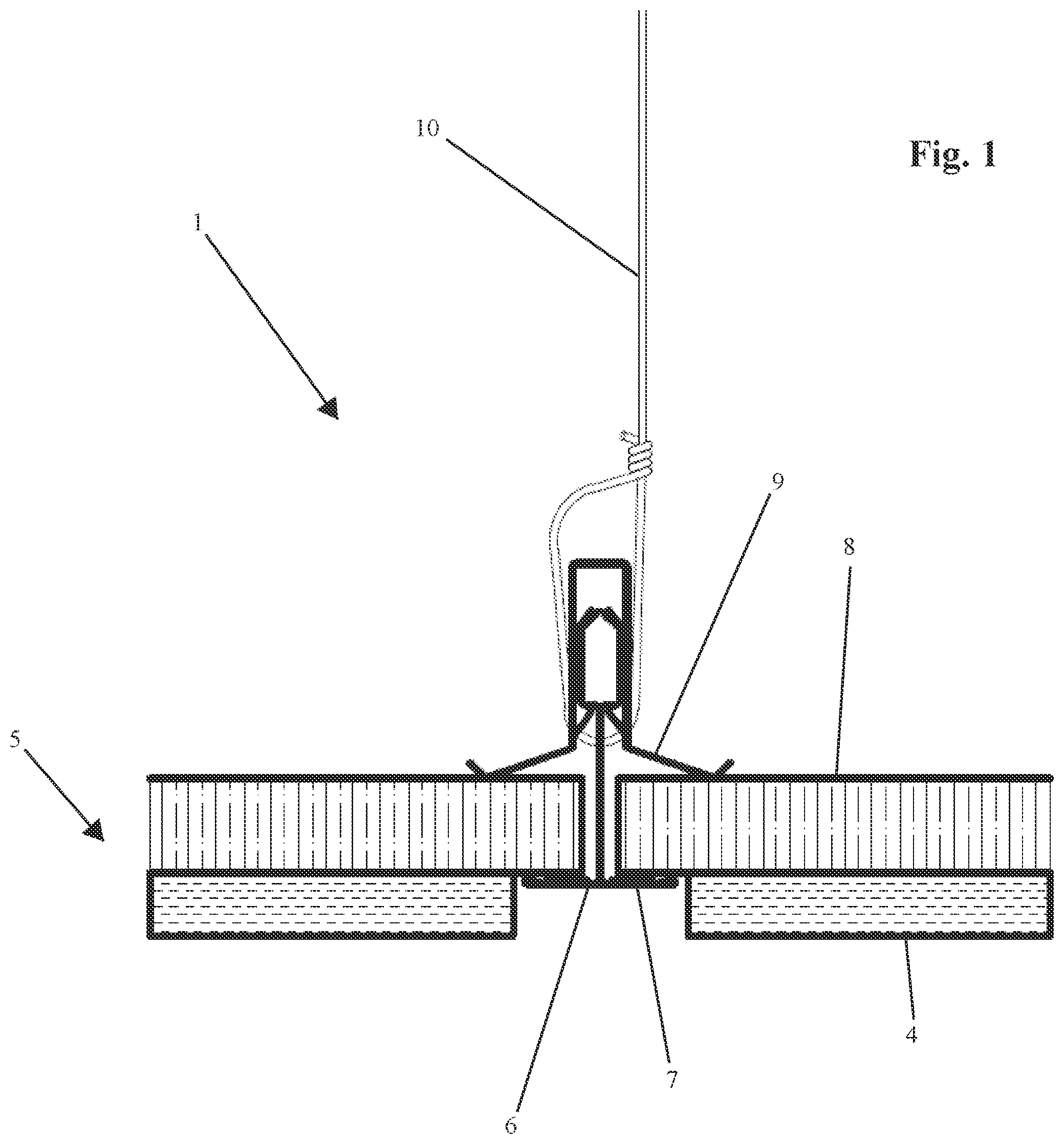 Patent US12366066 — Radio frequency and acoustic mitigating ceiling tile system — Figure 1