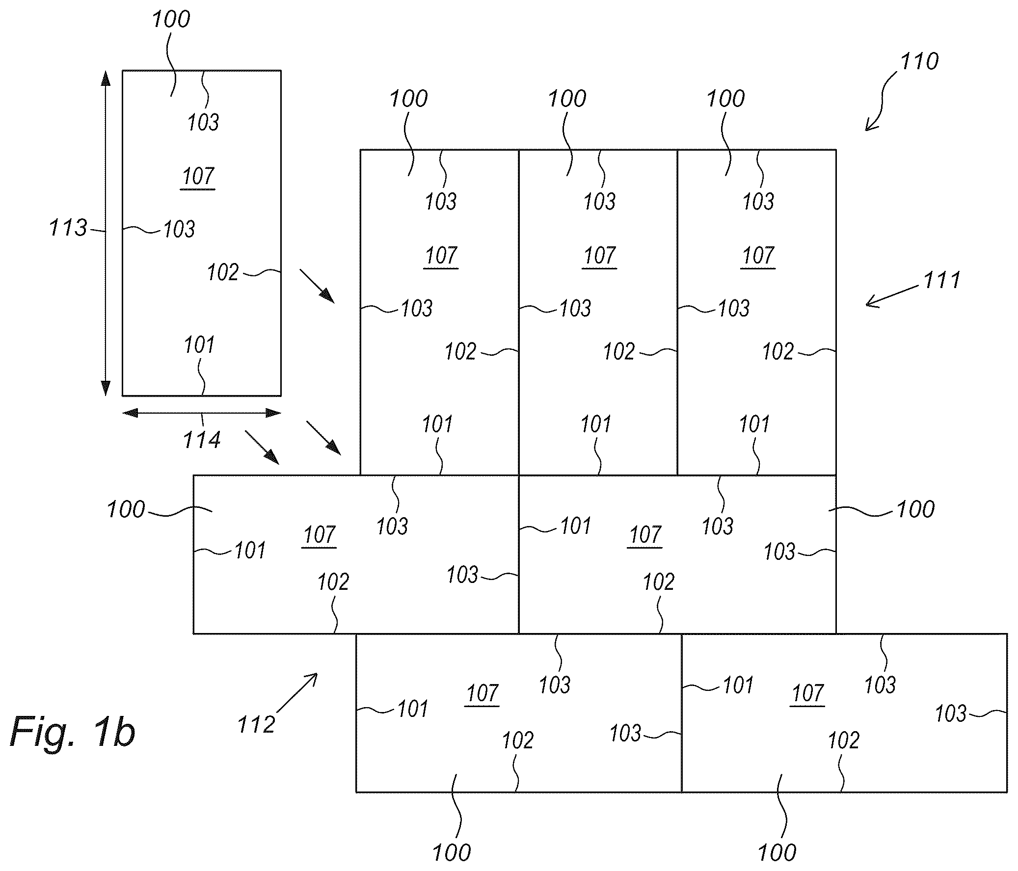 Patent US12366072 Figure 2 – Decorative panel, decorative covering composed of a plurality of such panels, and decorative panel system