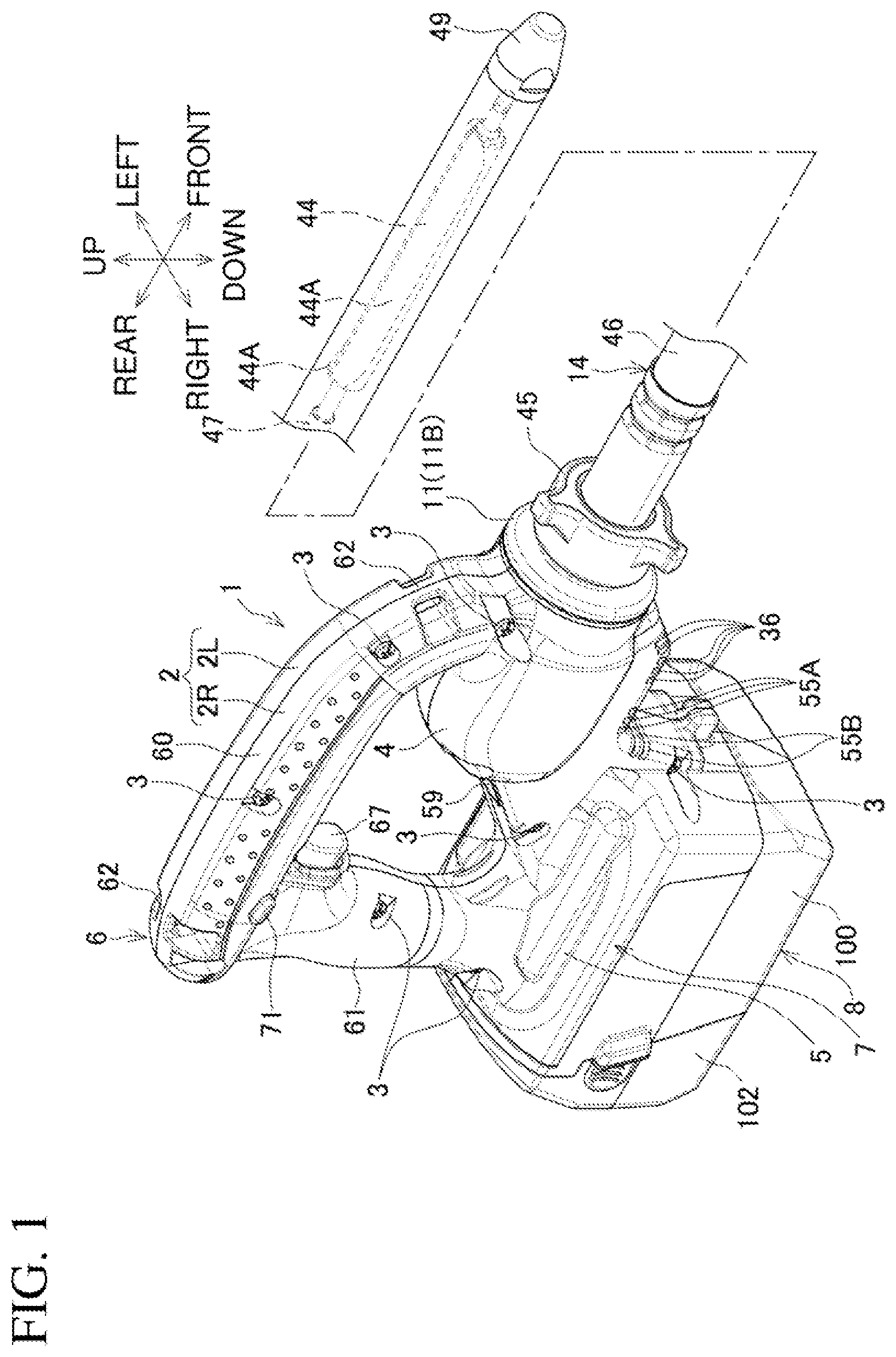 Patent US12366077 — Concrete vibrator — Figure 1
