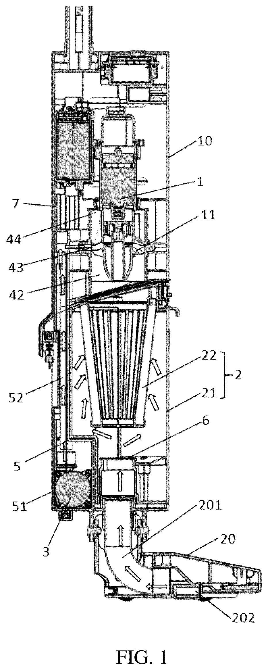 Patent US12366082 — Handheld swimming pool sewage suction machine — Figure 1