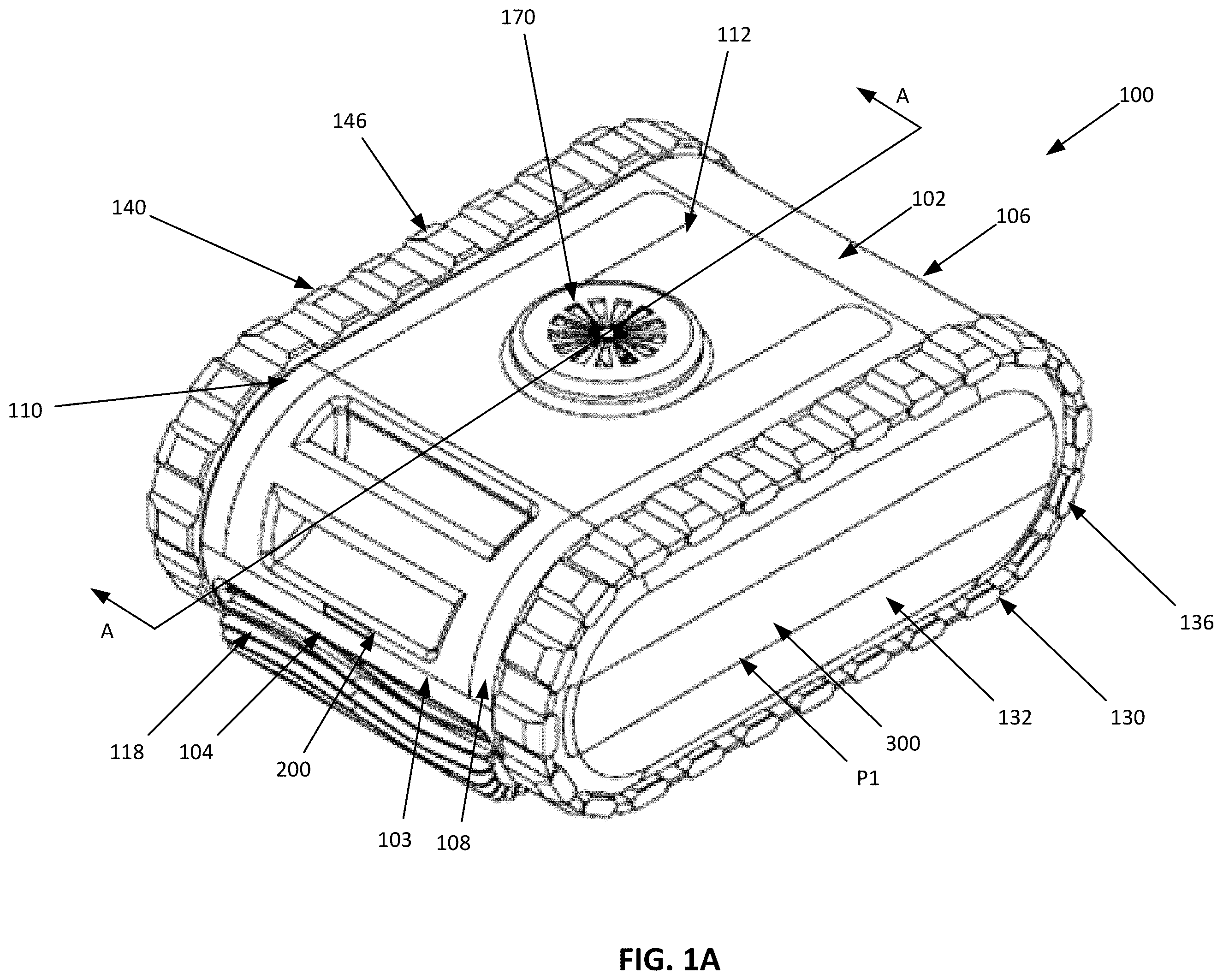 Patent US12366083 — Automatic pool cleaner with edge engagement assembly — Figure 1