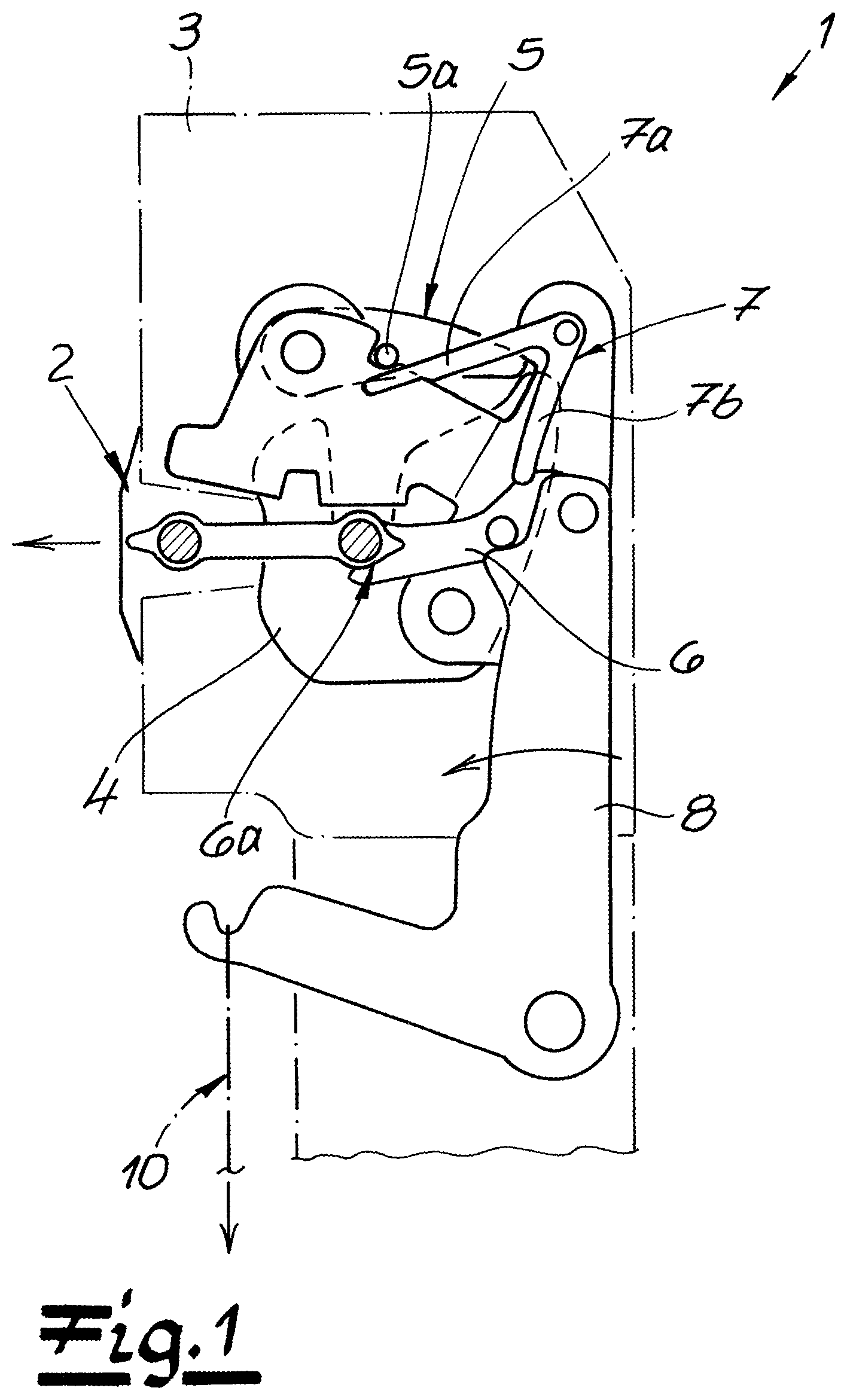 Patent US12366095 — Motor vehicle door lock — Figure 1