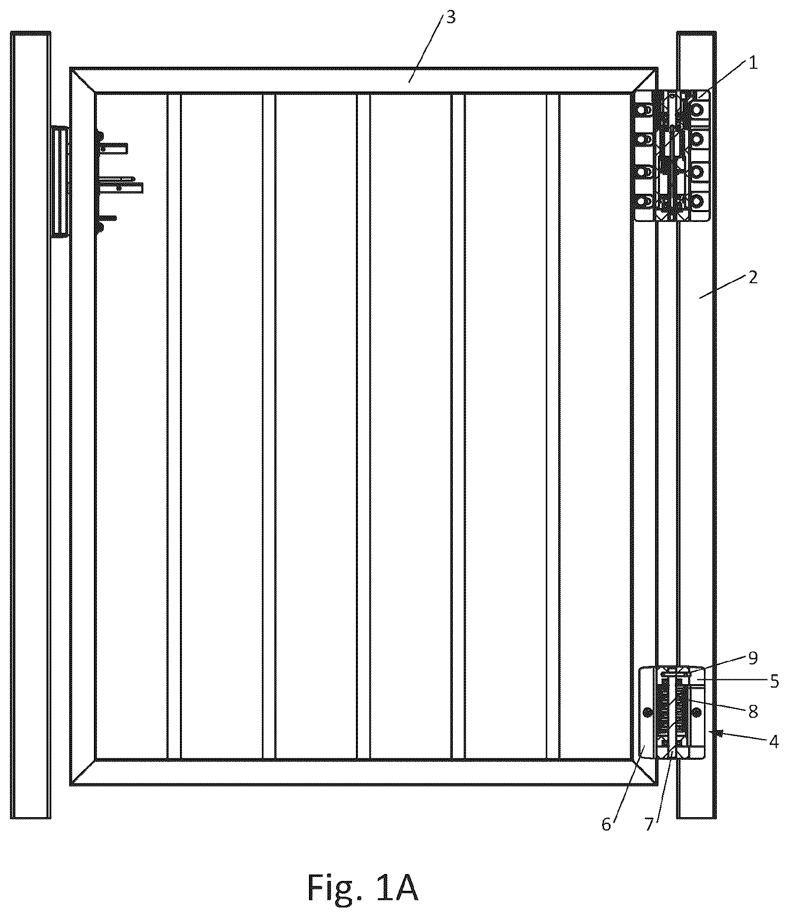 Patent US12366100 — Hydraulically damped hinge for hinging a closure member to a support — Figure 1