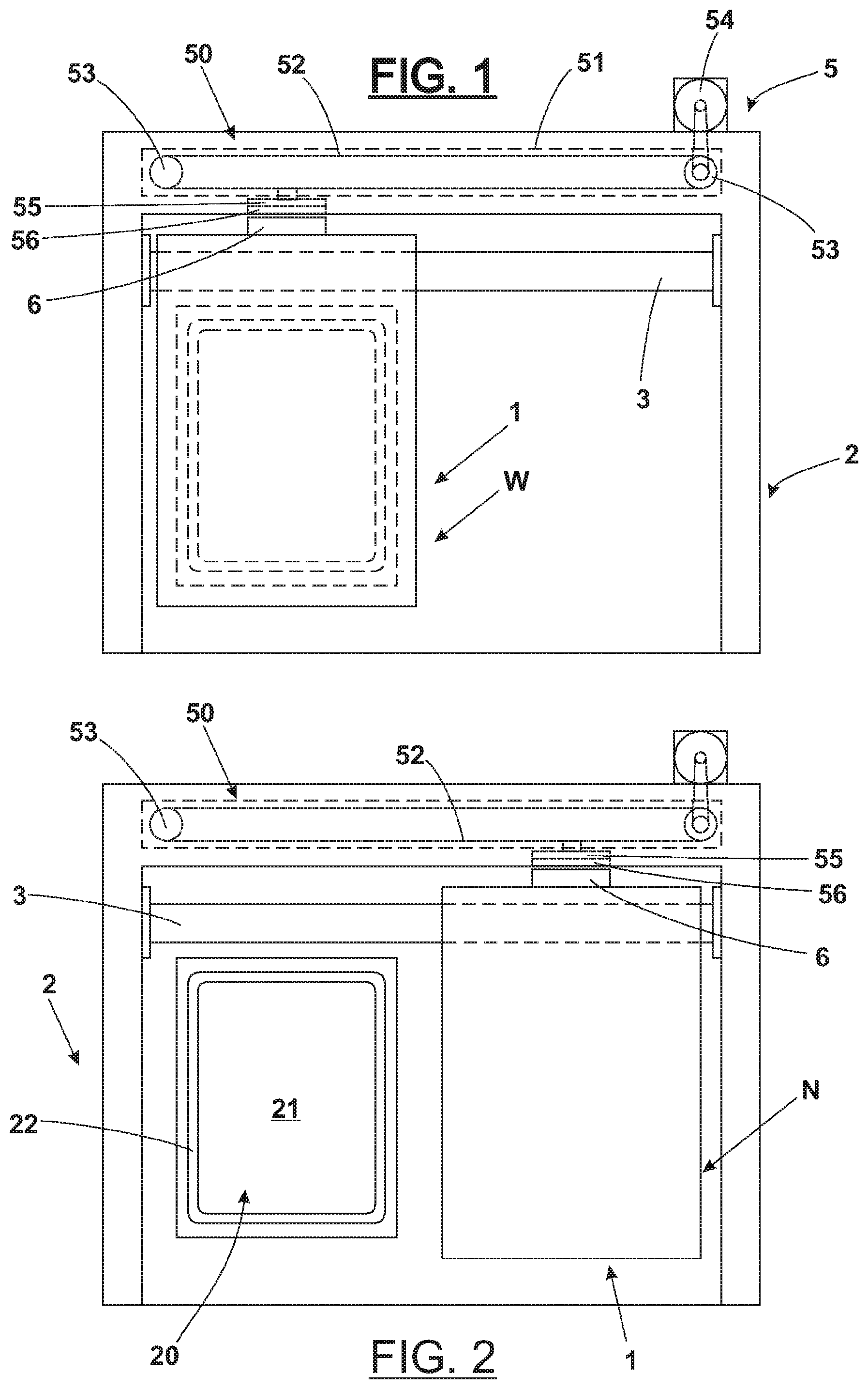 Patent US12366101 — Magnetically operated closing device for controlled contamination equipment — Figure 1