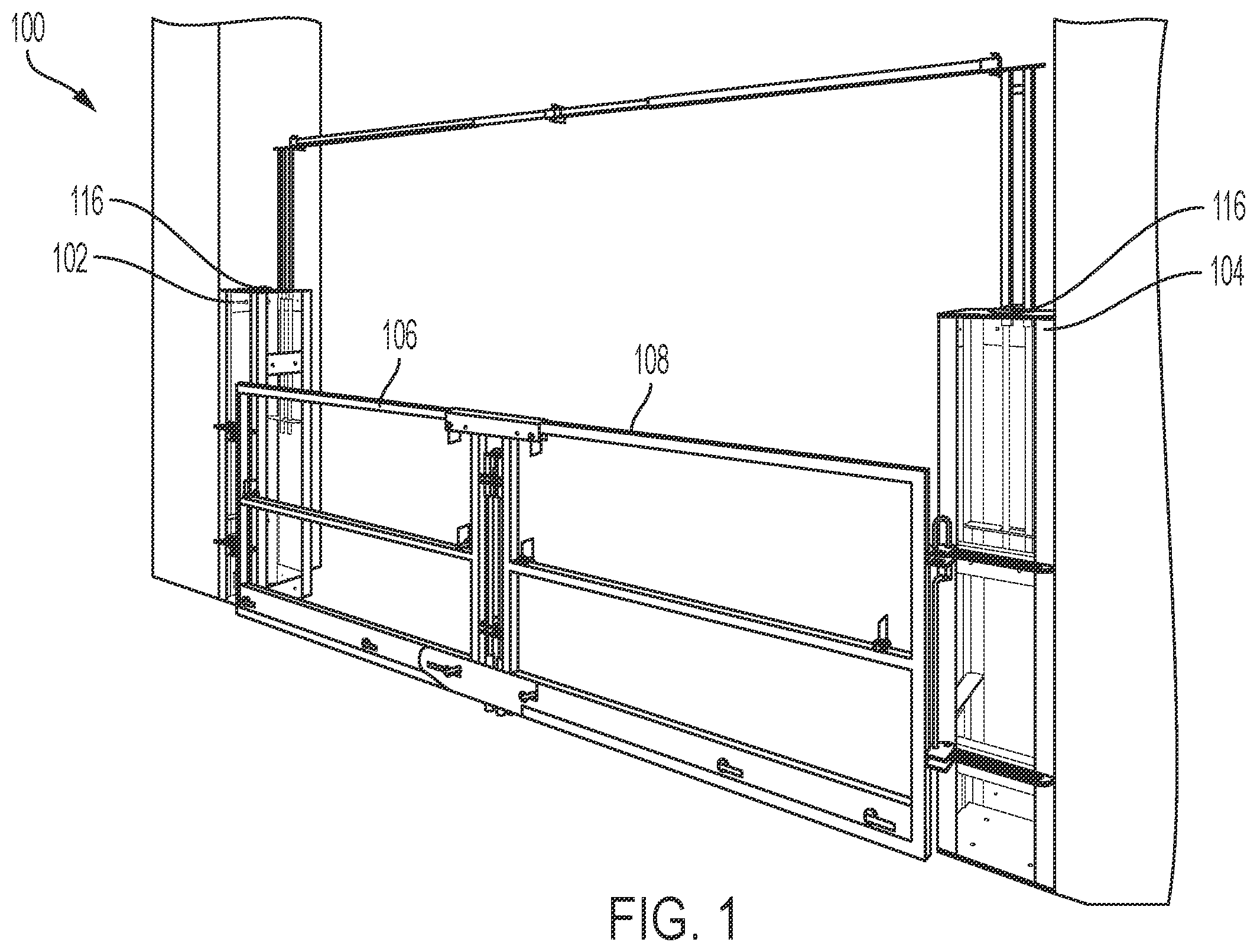Patent US12366110 — Safety gate — Figure 1
