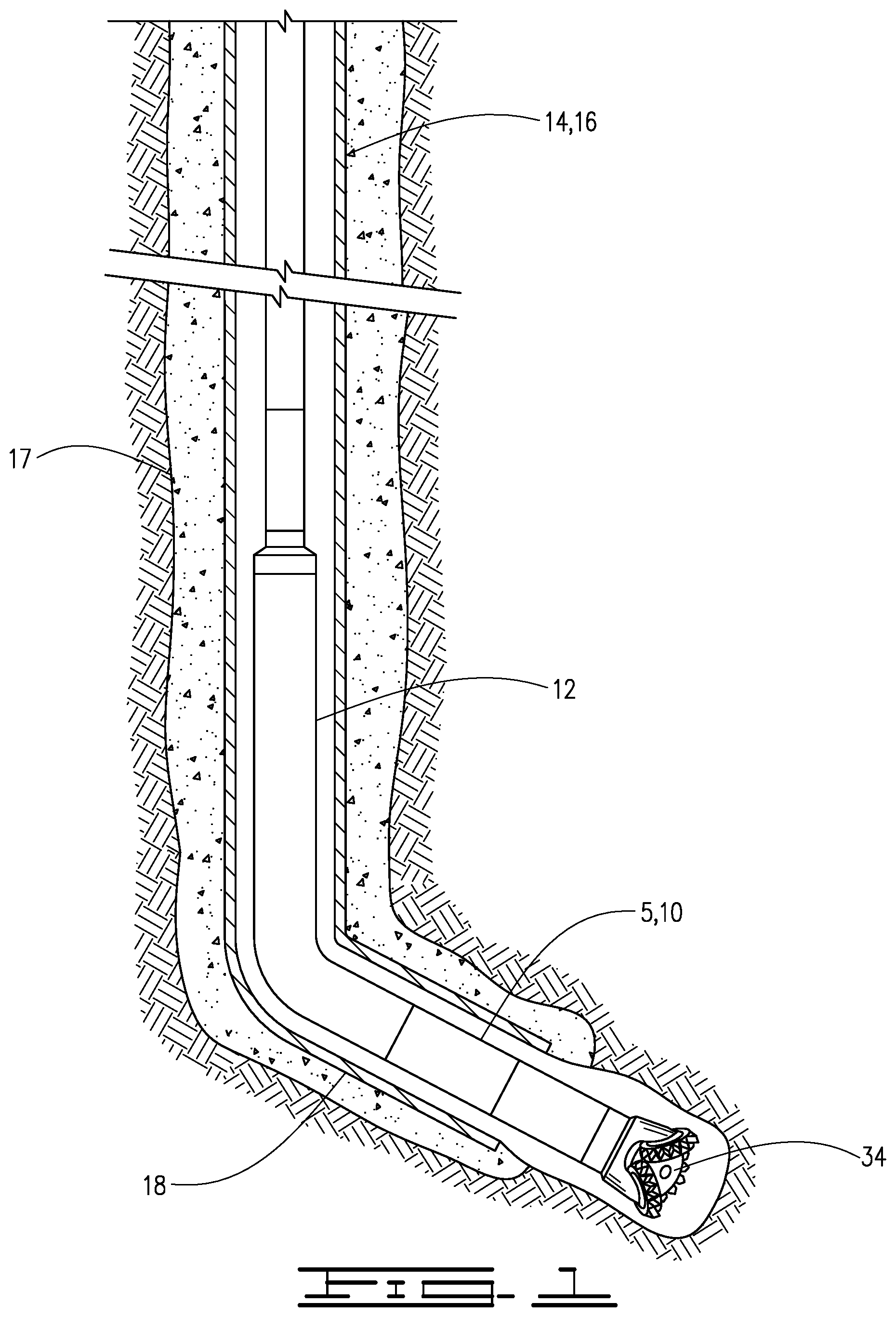 Patent US12366131 — Extended reach tool for a bottom hole assembly — Figure 1