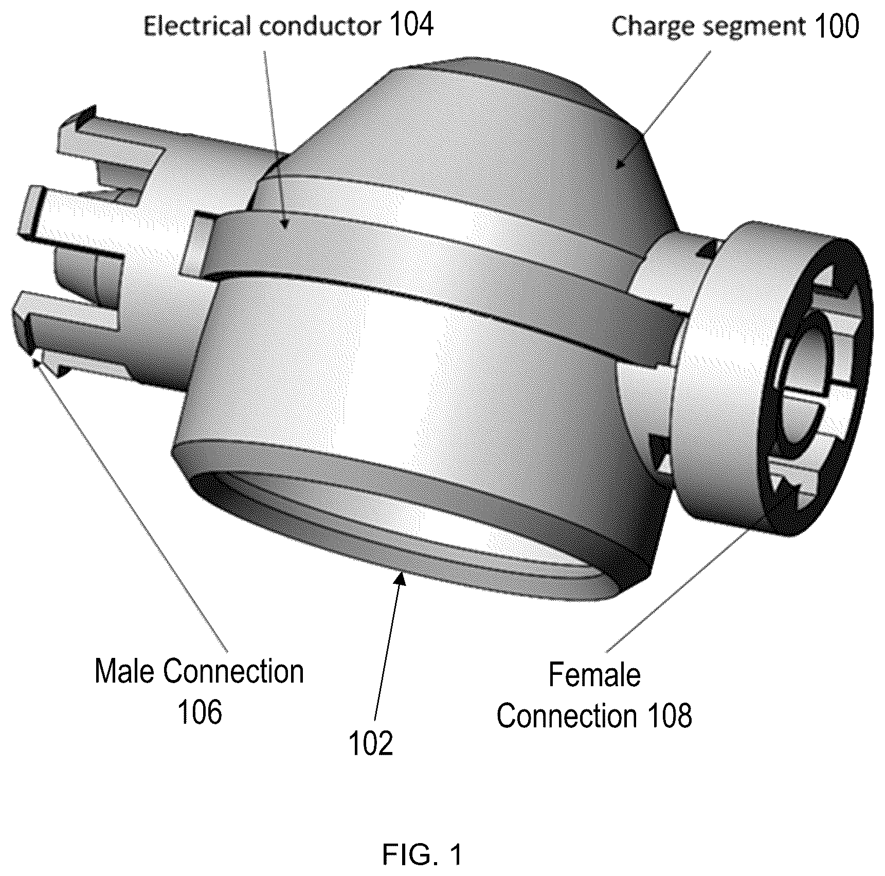 Patent US12366141 — Segmented gun components with integrated contacts — Figure 1