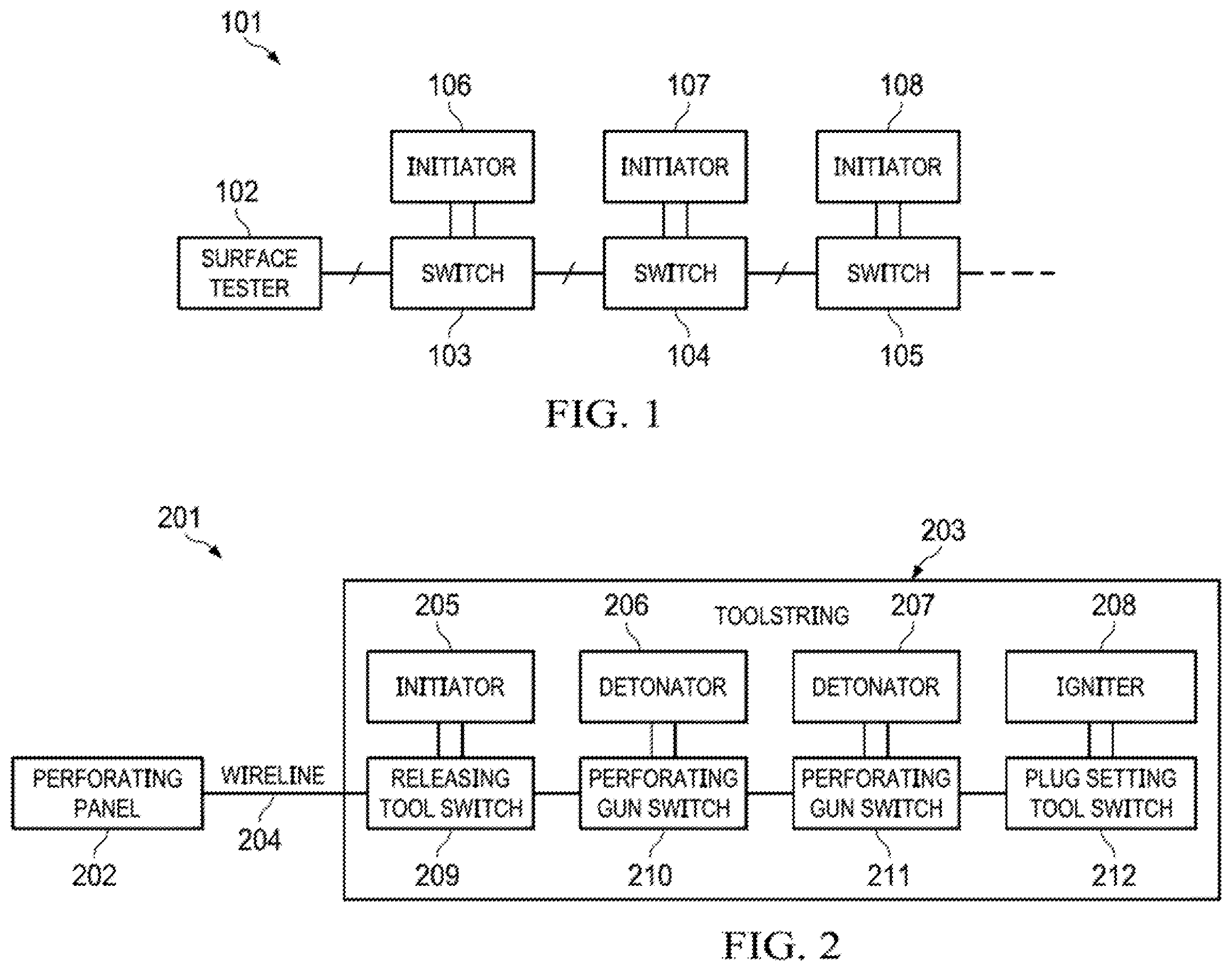 Patent US12366144 — Addressable switch with initiator detection and initiator resistance measurement — Figure 1