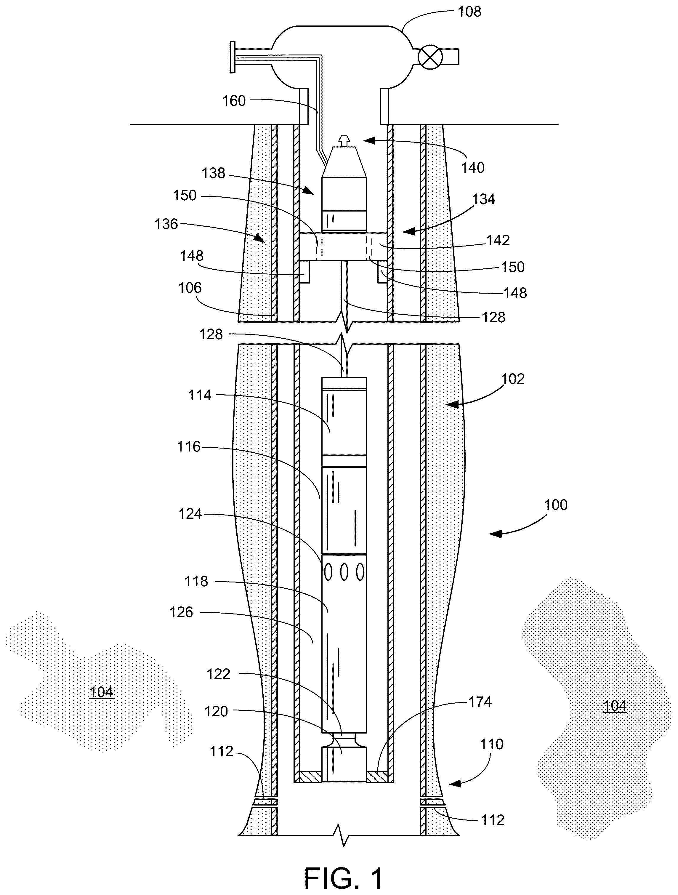 Patent US12366148 Figure 1 – System and method for deploying ESP on coiled tubing