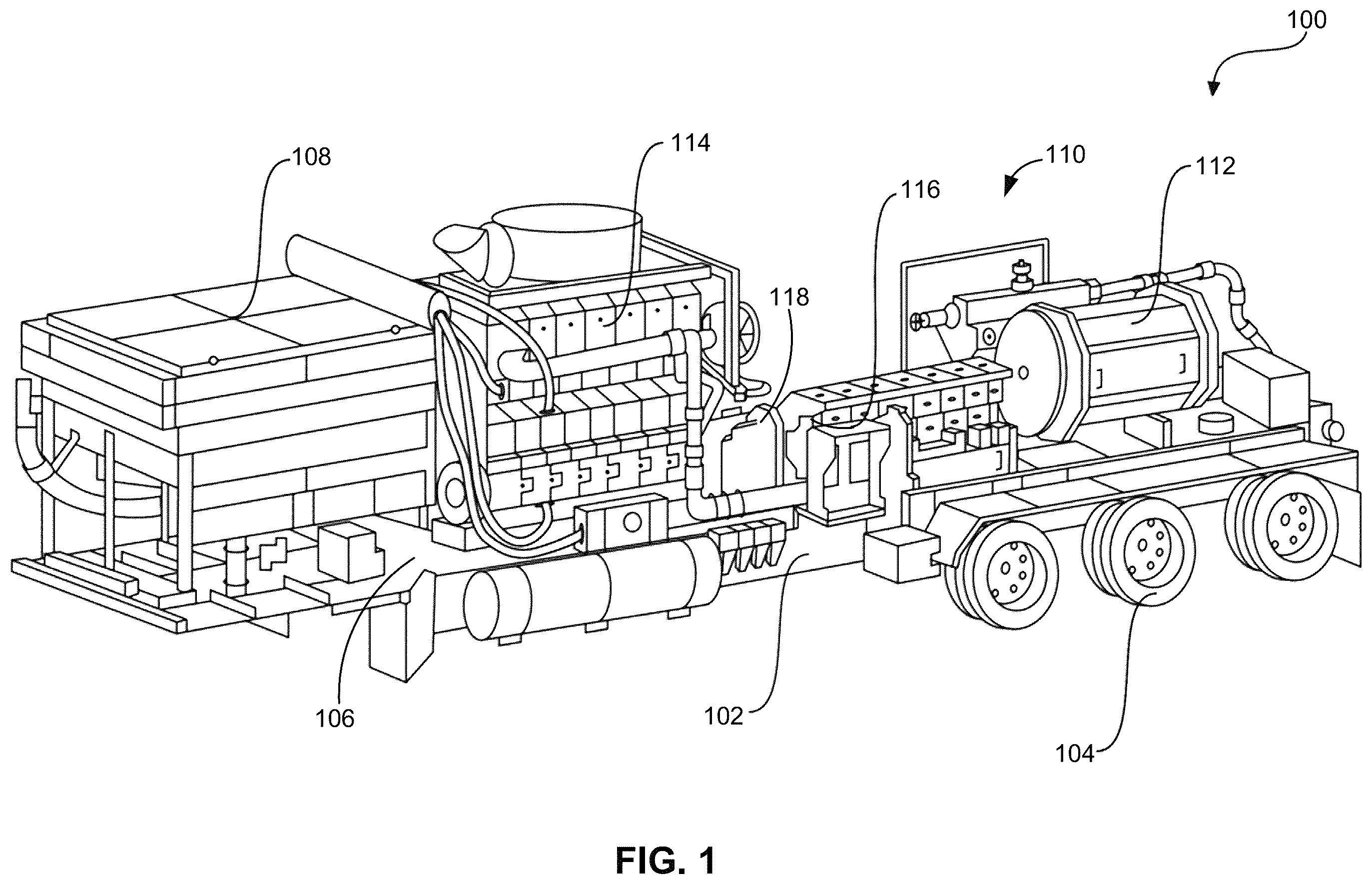 Patent US12366150 — Sound-dampening panels for an engine — Figure 1