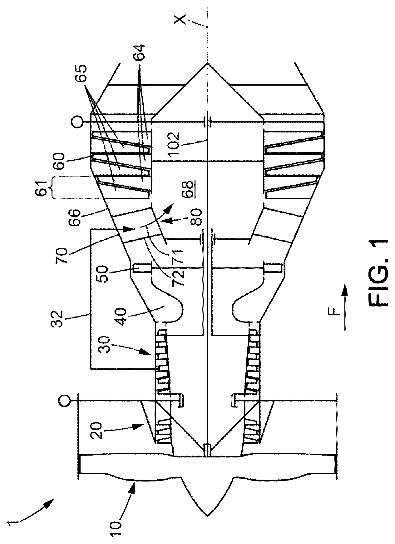 Patent US12366165 — Turbine — Figure 1